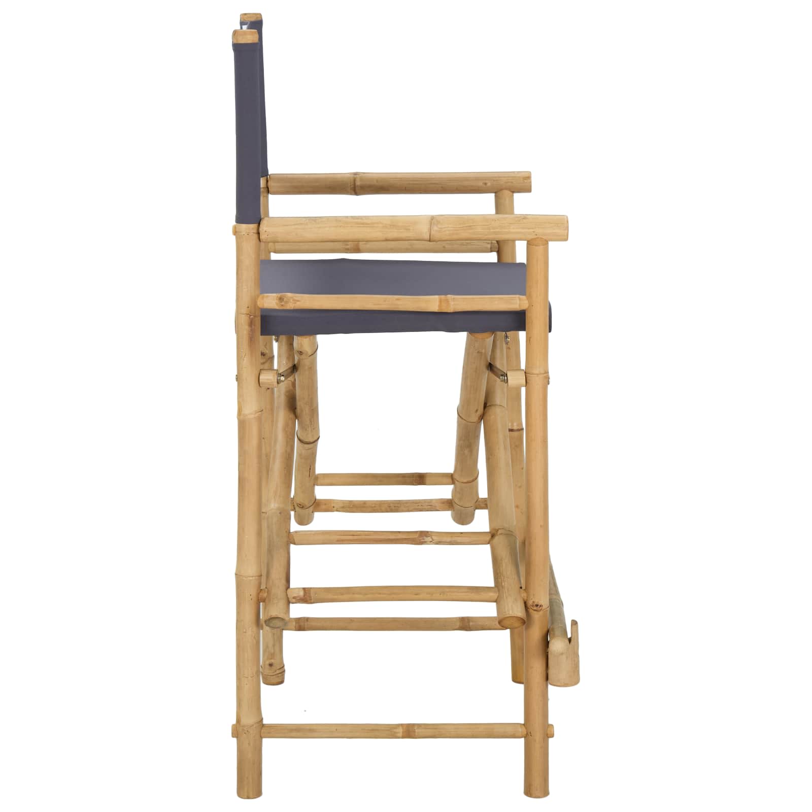 Sulankstoma režisieriaus kėdė 2 pcs Natūrali 58 x 48 x 115 cm