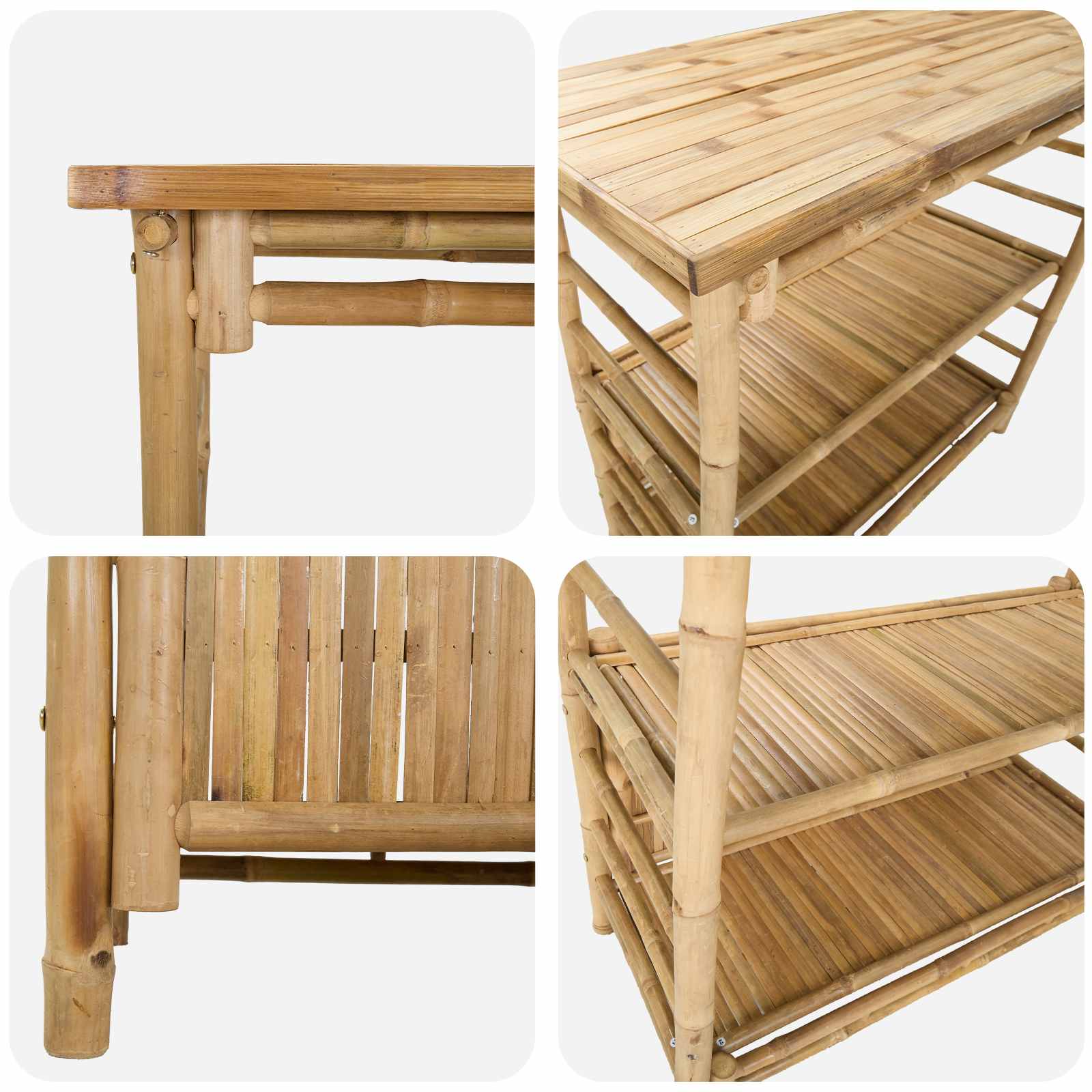 Lauko baro stalas Natūrali 110 x 50 x 105 cm Bambukas