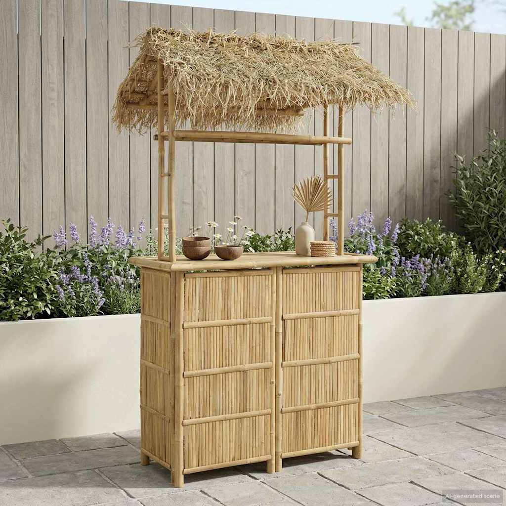 Lauko baro stalas Natūrali 115 x 95 x 215 cm Bambukas