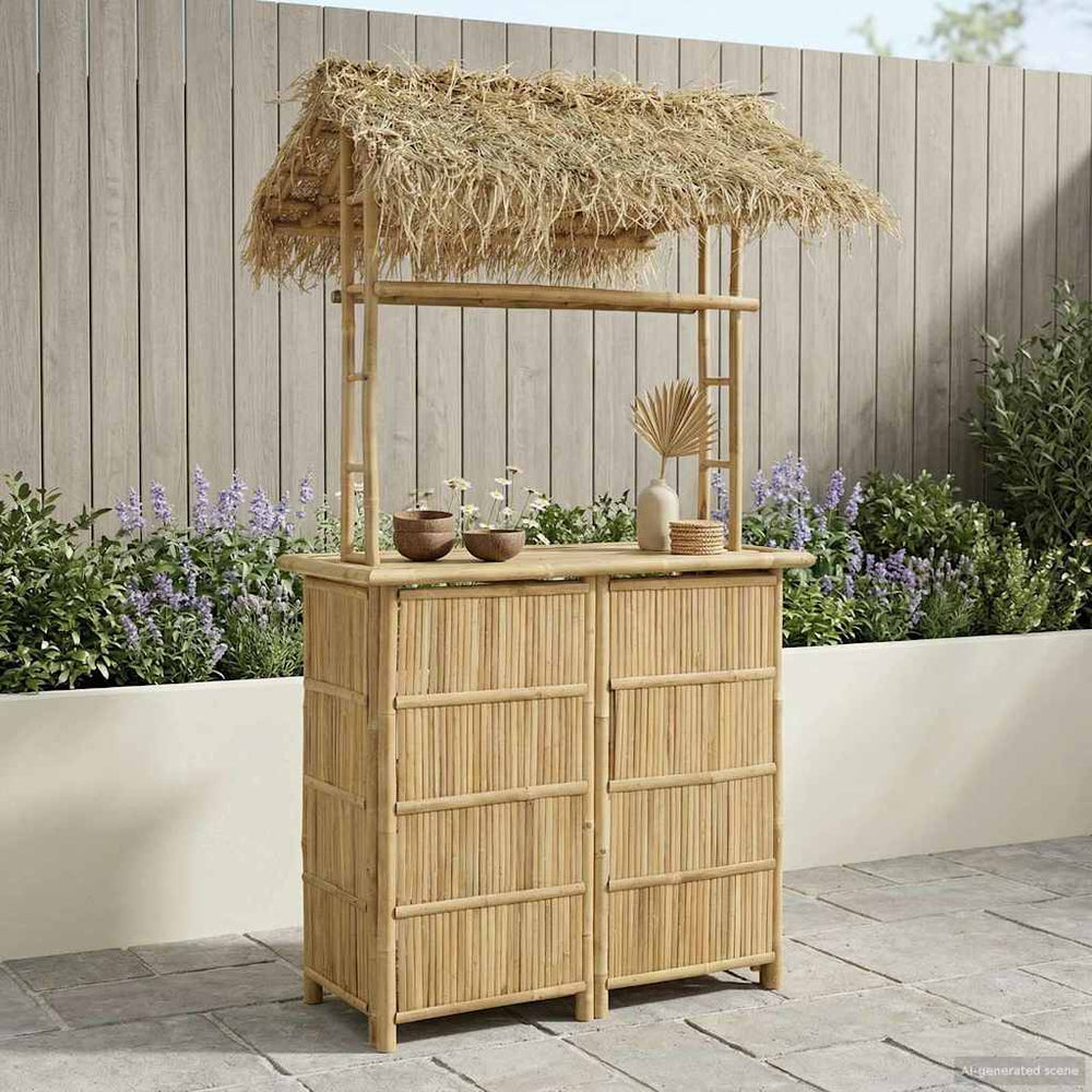 Lauko baro stalas Natūrali 115 x 95 x 215 cm Bambukas