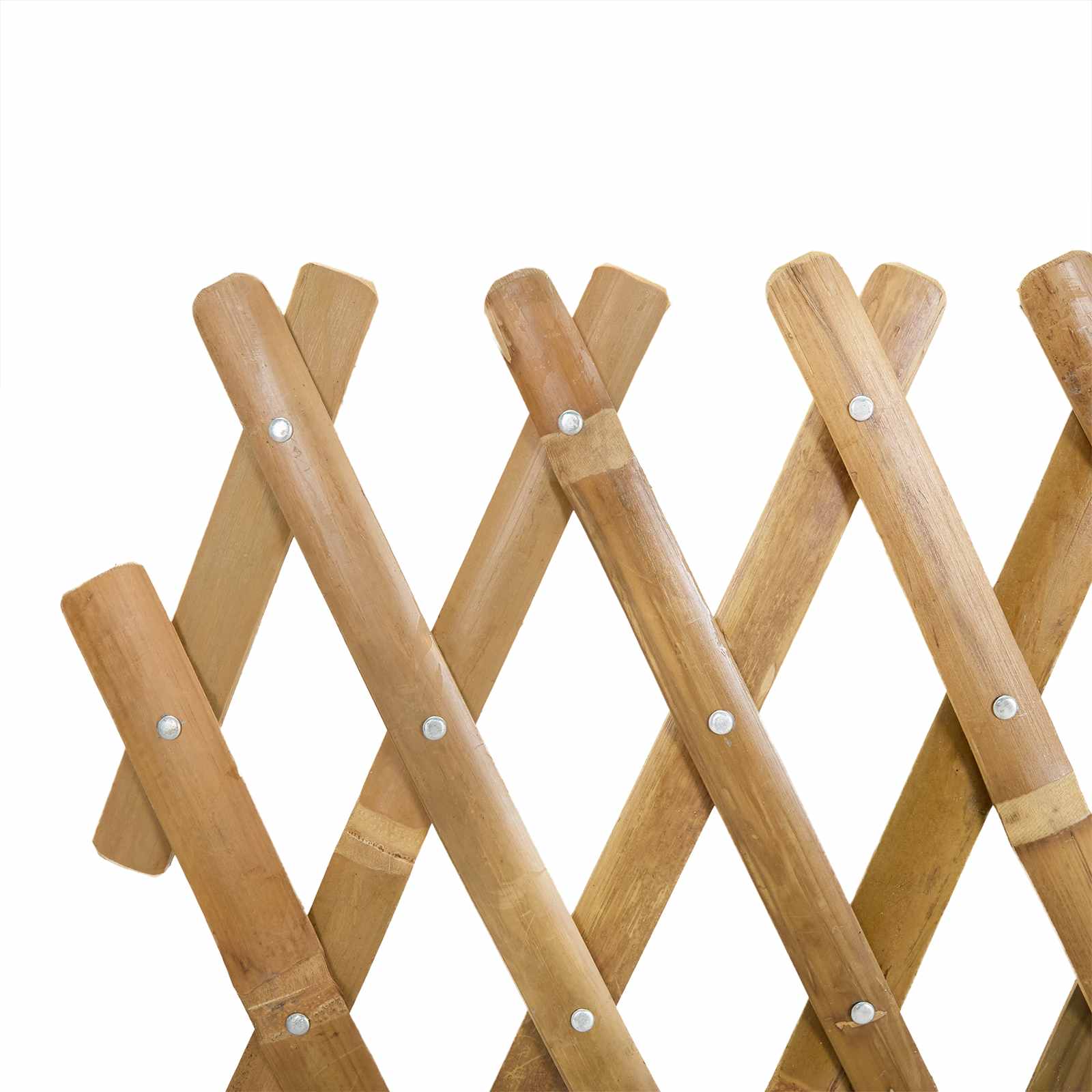 Išplečiamas tinklas tvora 2 pcs Šviesiai rudas 100 x 105 cm