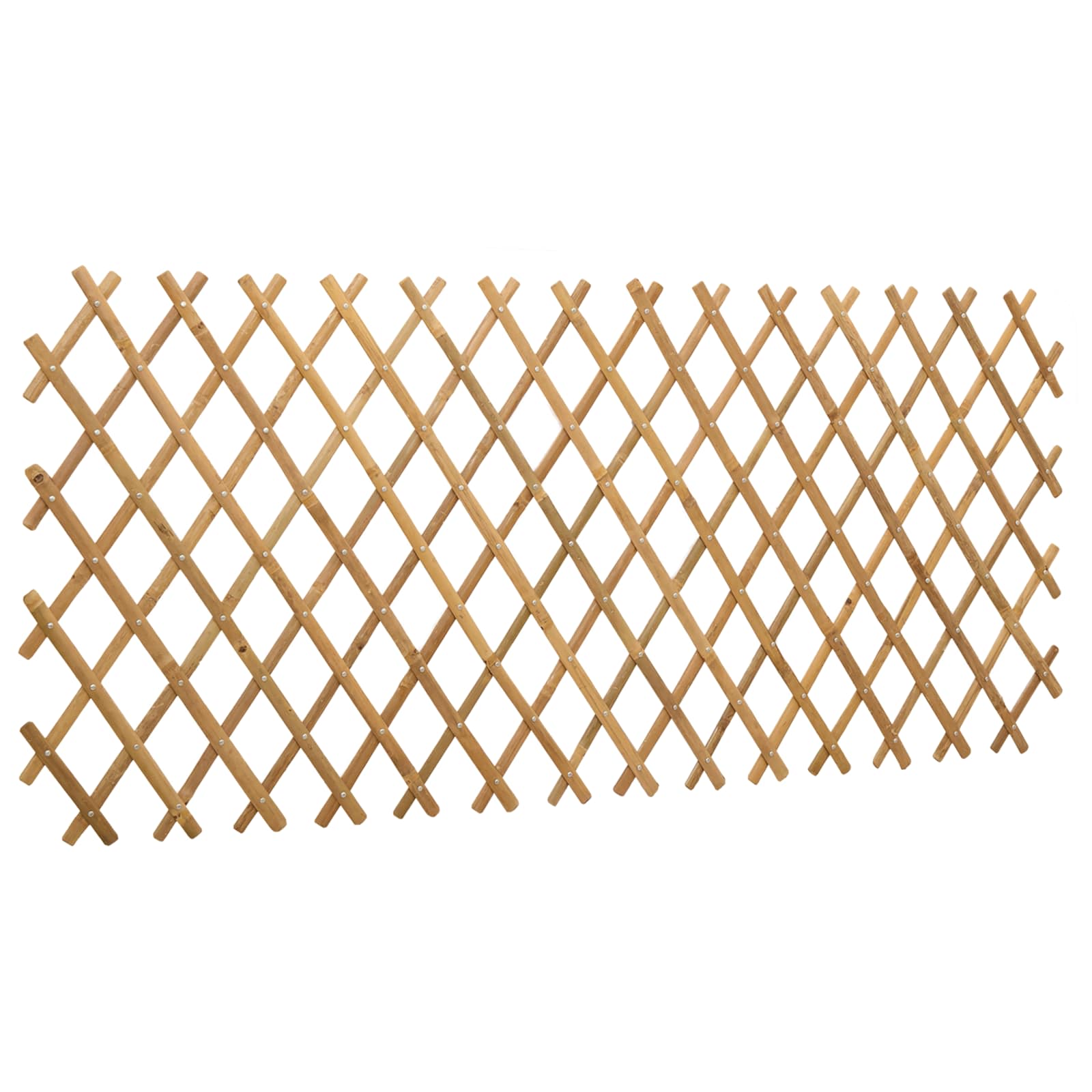 Išplečiamas tinklas tvora 2 pcs Šviesiai rudas 100 x 105 cm