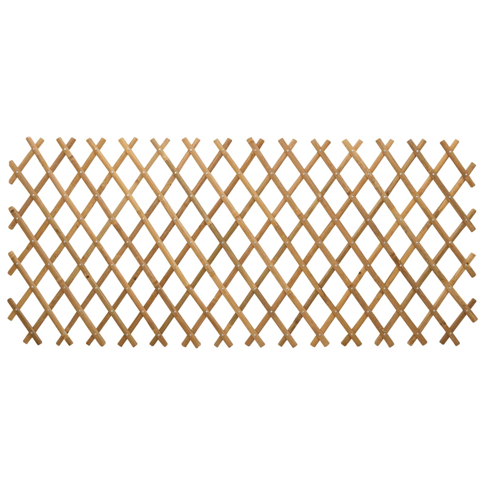 Išplečiamas tinklas tvora 2 pcs Šviesiai rudas 100 x 105 cm