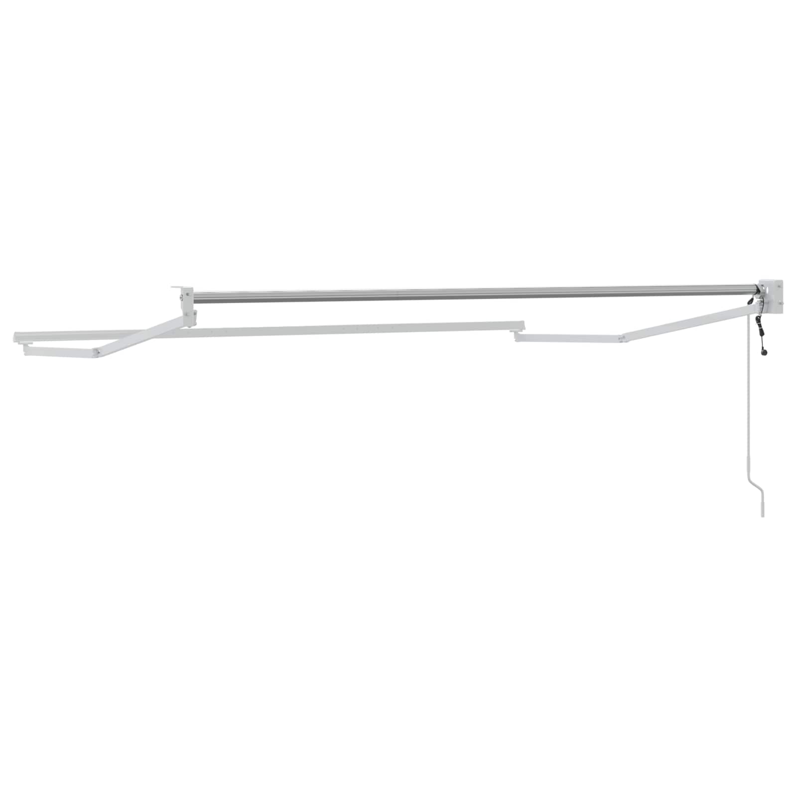 Elektriskais izvelkamais marķīzes mehānisms, balts, 2,5 x 2 m