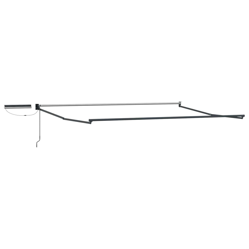 Electric Retractable Awning System Anthracite Steel