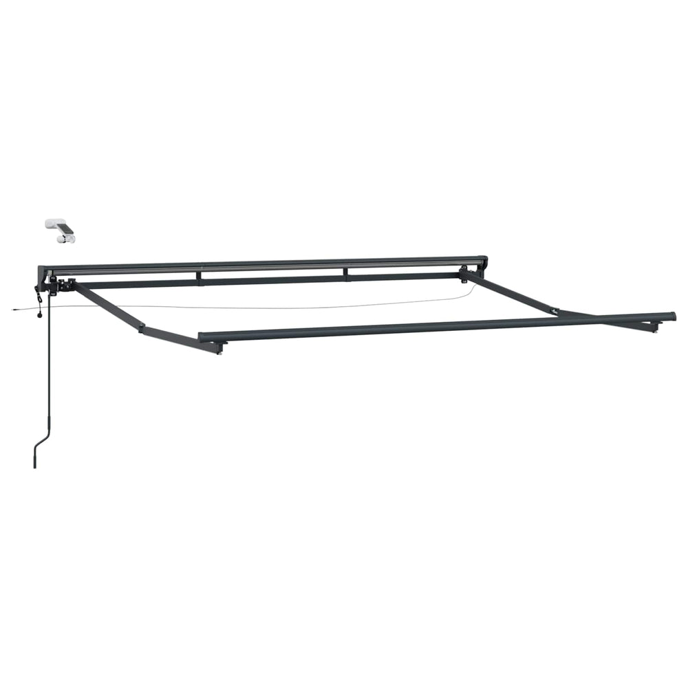 Electric Awning with LED Lighting Anthracite 3 x 2 m