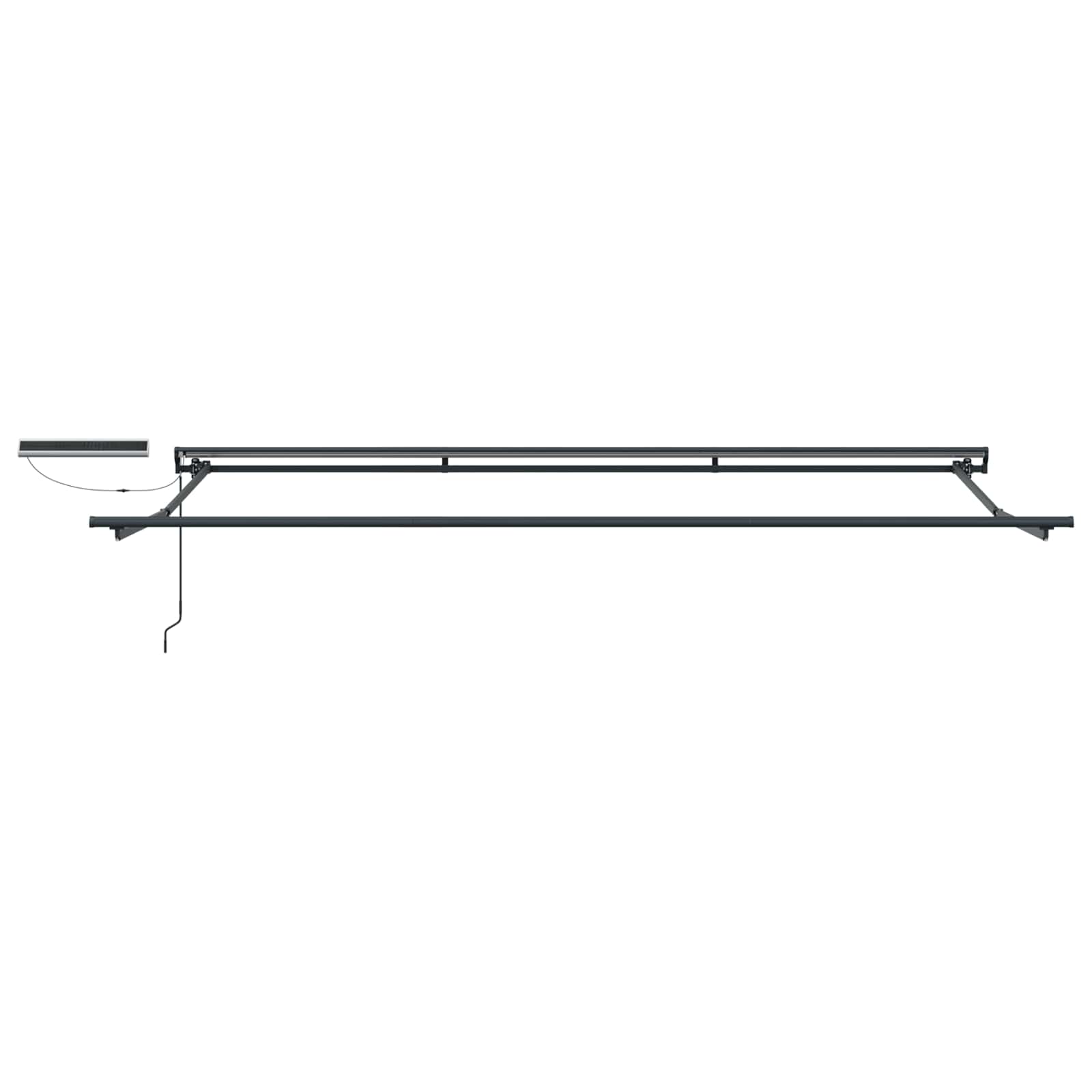Electric Retractable Awning Anthracite 4.5 × 3.5 m