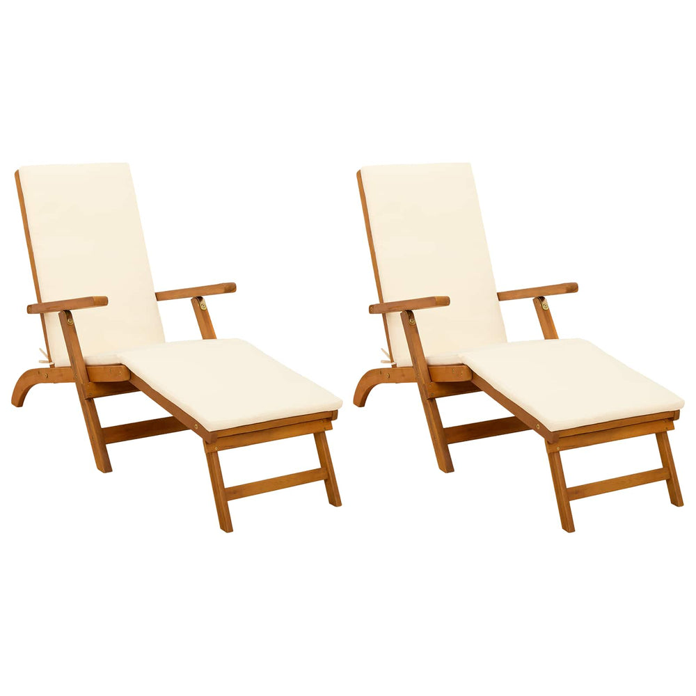 Atsilenkiantis ir sulankstomas saulės gultas 2 pcs