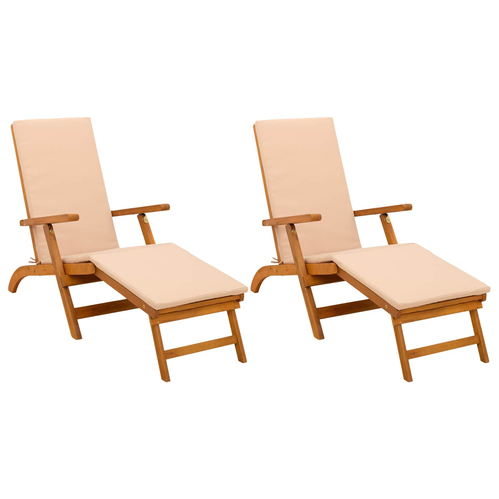 Atsilenkiantis ir sulankstomas saulės gultas 2 pcs