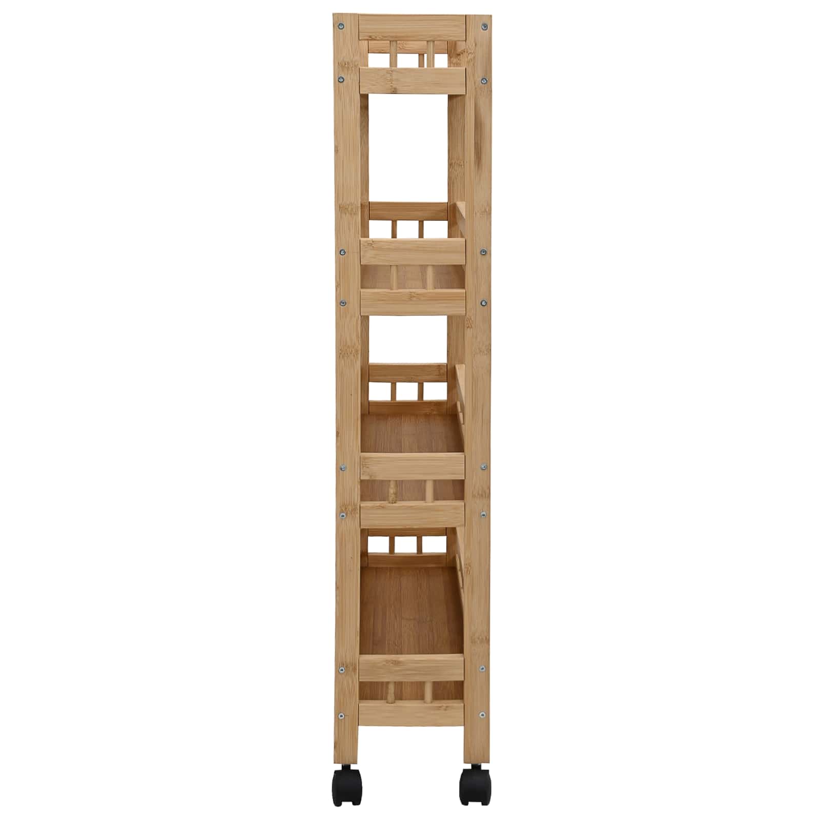 Virtuves ratiņi ar riteņiem Dabīga 60 x 18 x 97 cm Bambuss