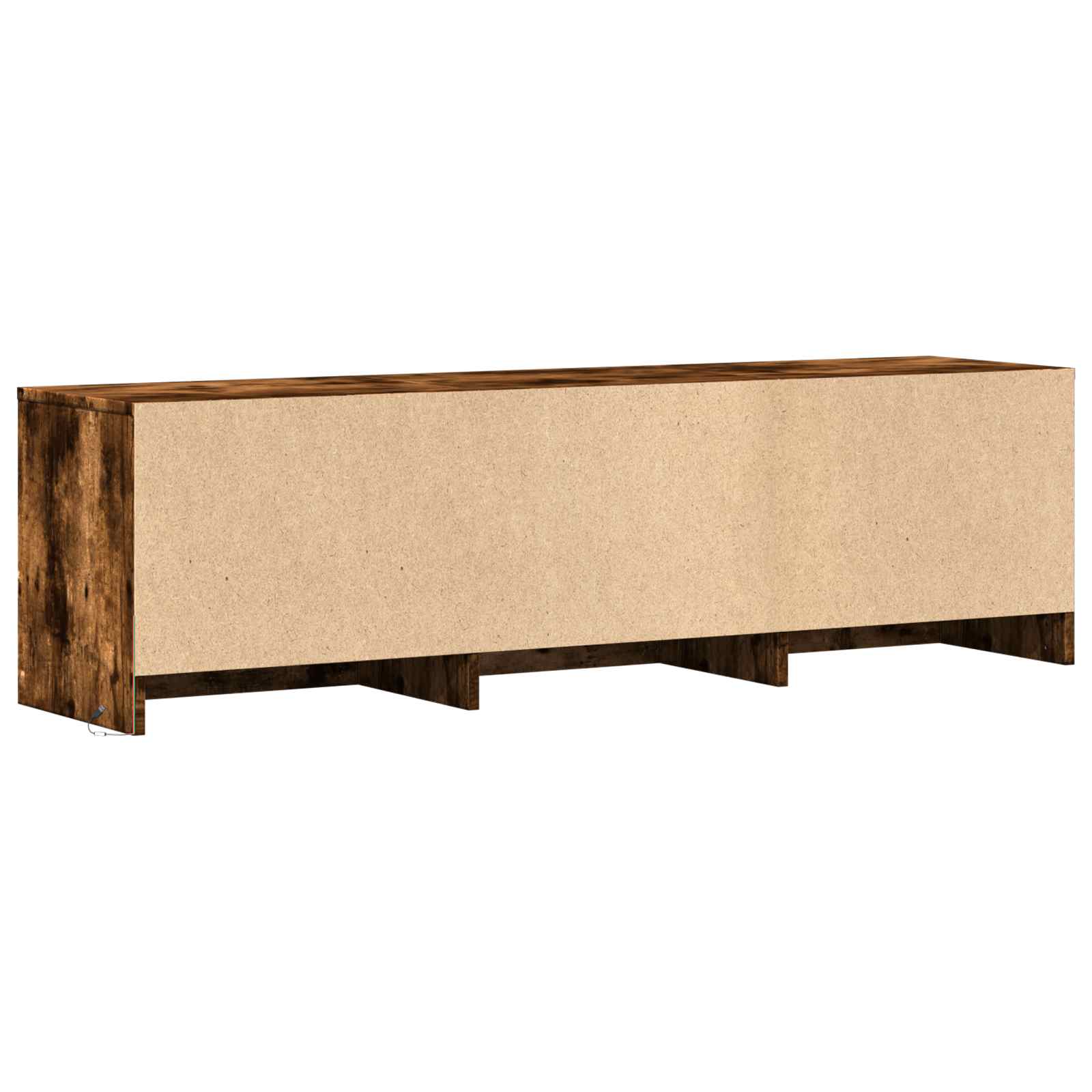 TV spintelė su LED 140 x 34 x 40 cm Rūkytas Ąžuolas
