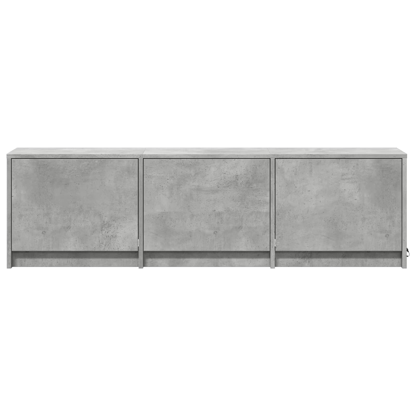TV skapītis ar LED apgaismojumu betona pelēkā krāsā 140 x 34 x 40 cm