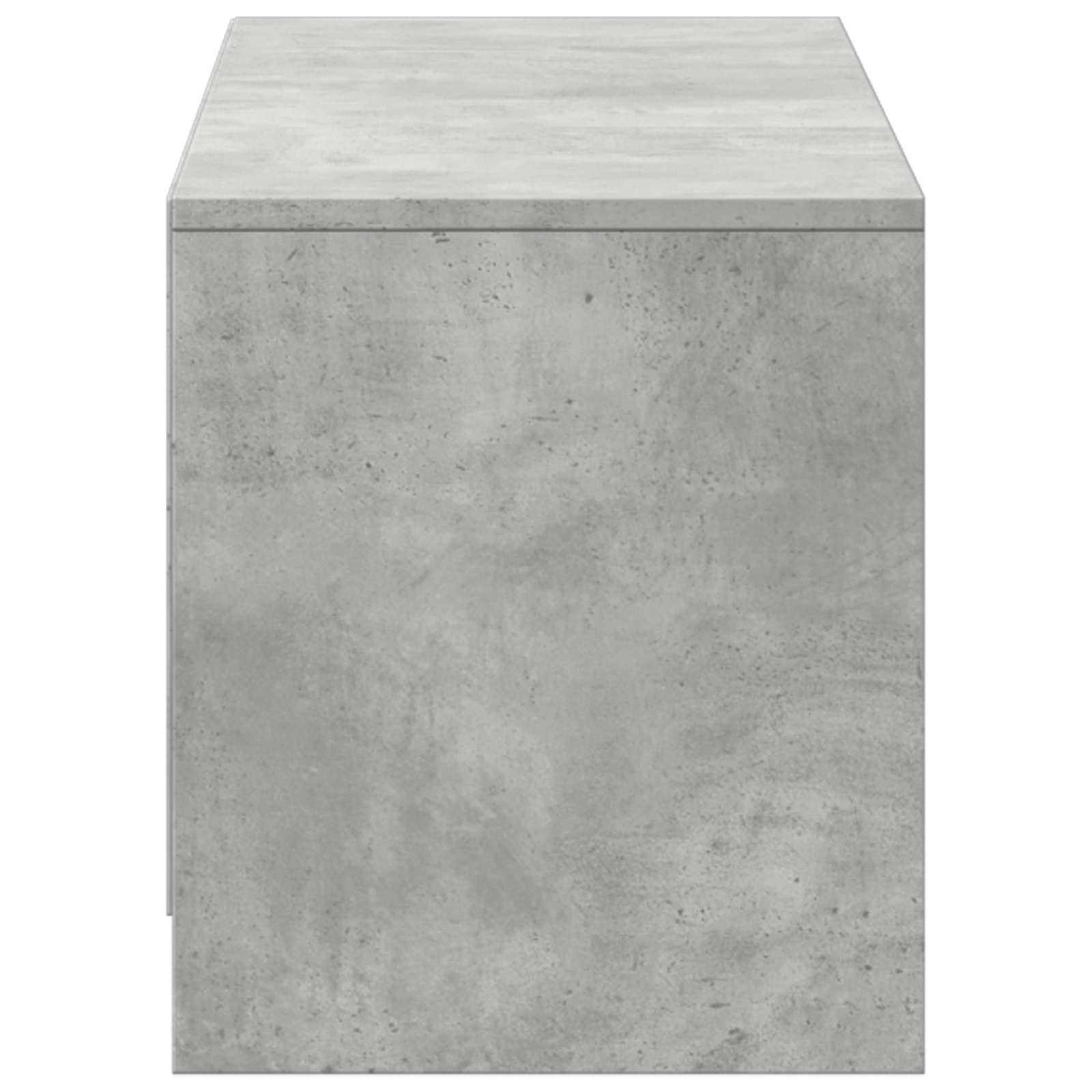 TV skapītis ar LED apgaismojumu betona pelēkā krāsā 140 x 34 x 40 cm