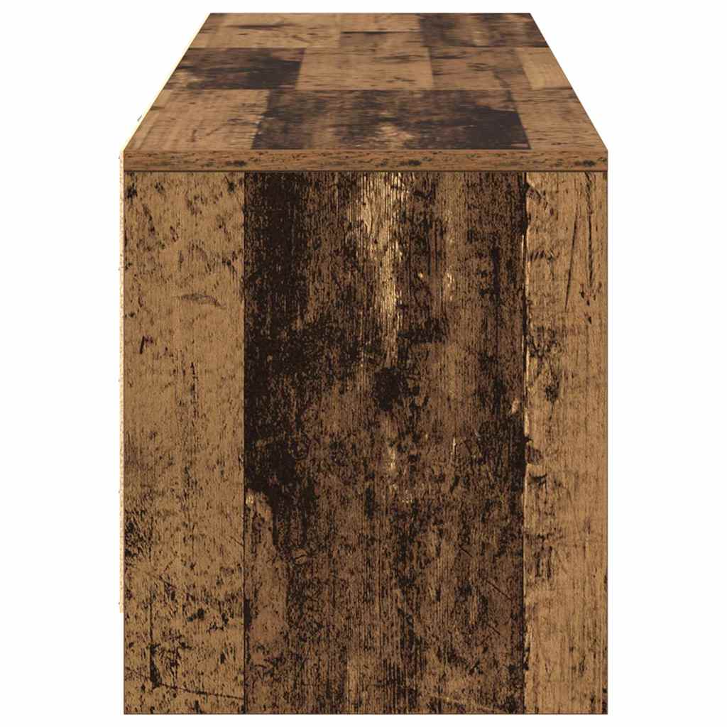 TV spinta su LED su stalčių Senovinis medis 140 x 34 x 40 cm