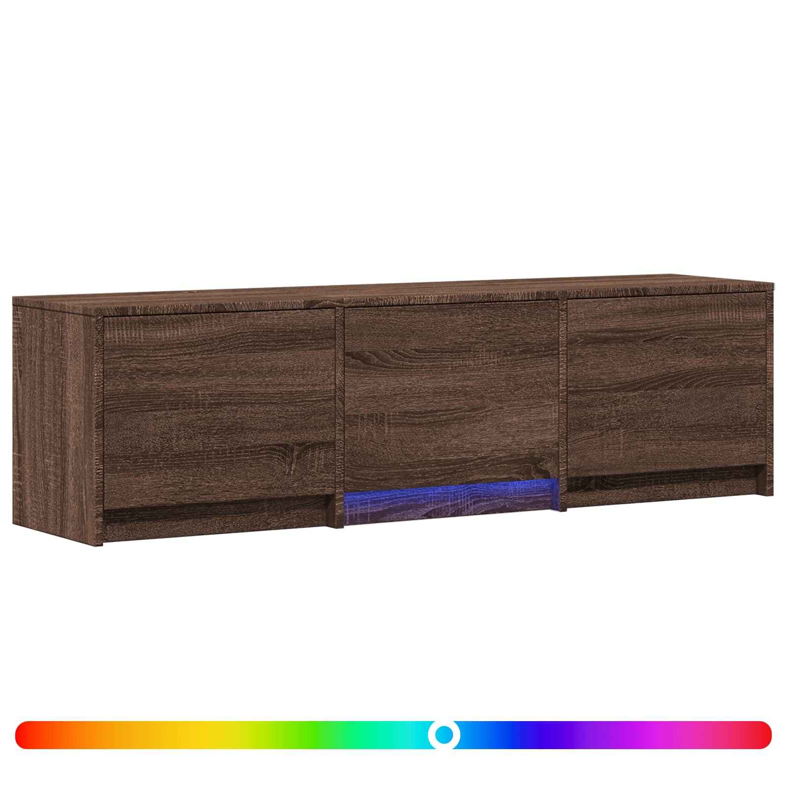 TV spintelė su LED 140 x 34 x 40 cm Rudas ąžuolas