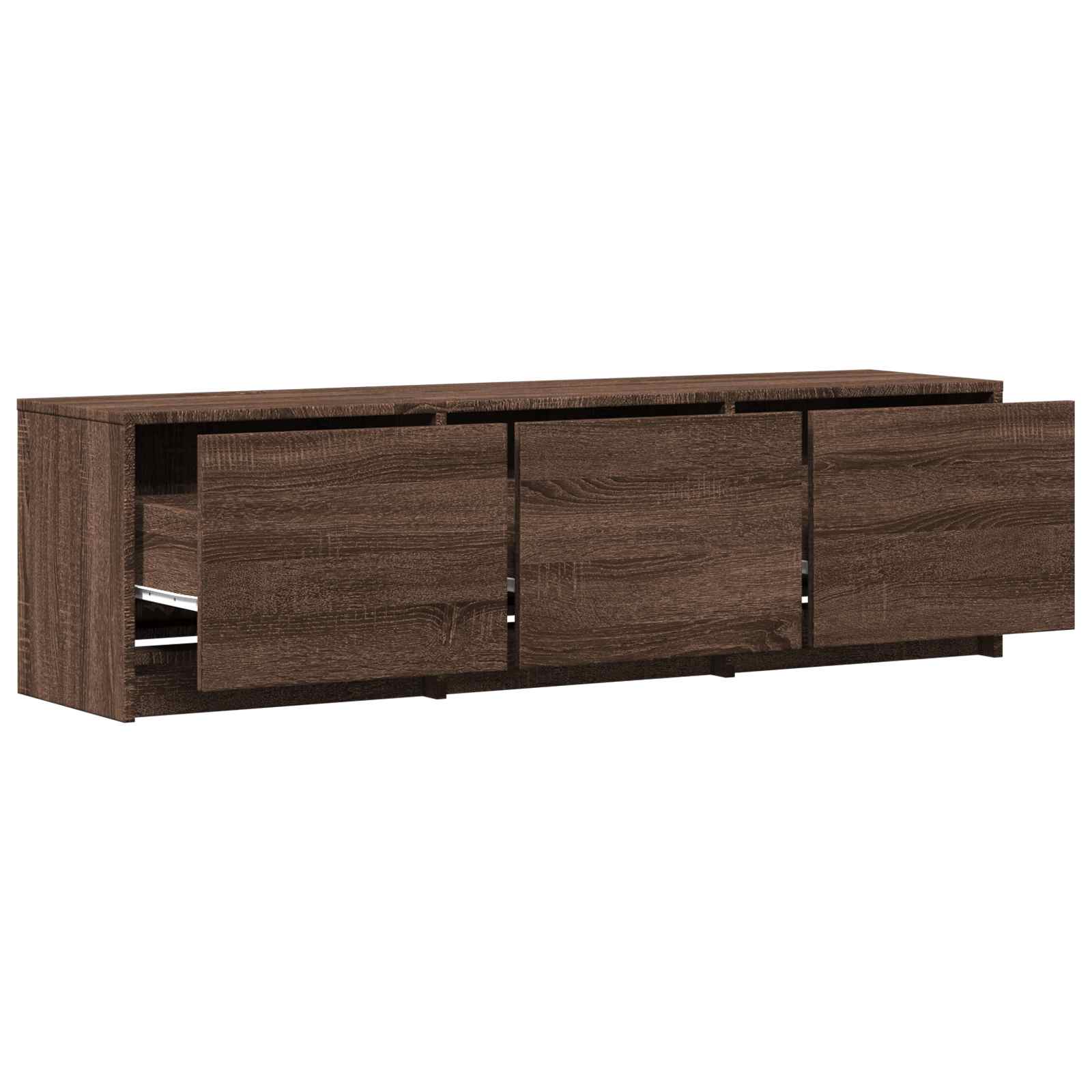 TV spintelė su LED 140 x 34 x 40 cm Rudas ąžuolas