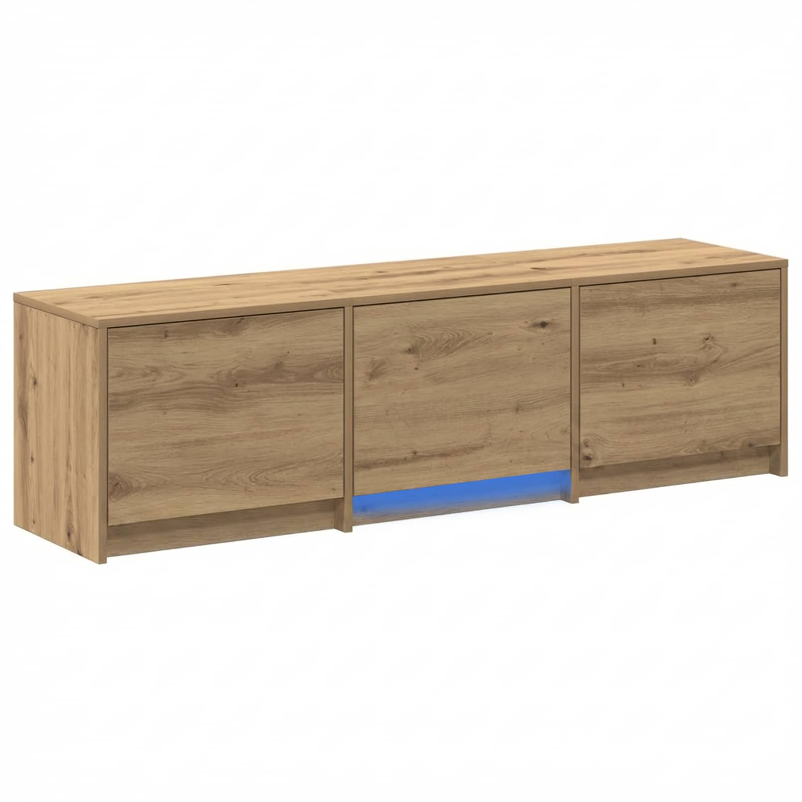 TV spinta su LED su stalčių Meistrų ąžuolas 140 x 34 x 40 cm