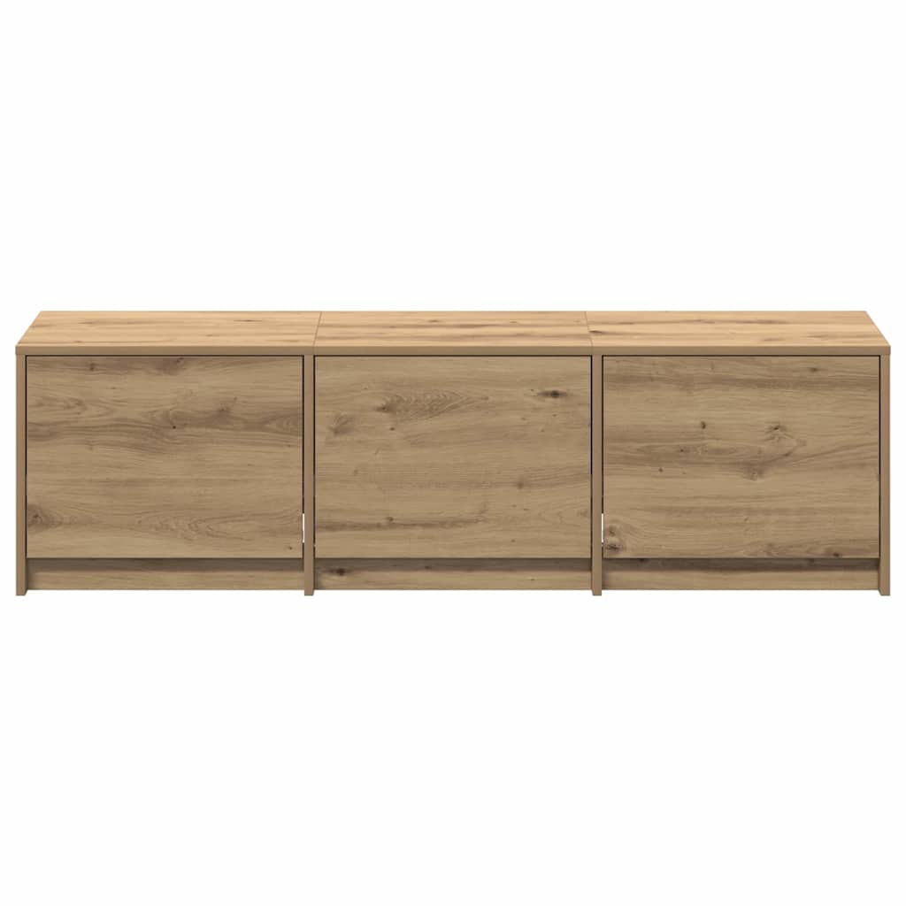 TV spinta su LED su stalčių Meistrų ąžuolas 140 x 34 x 40 cm