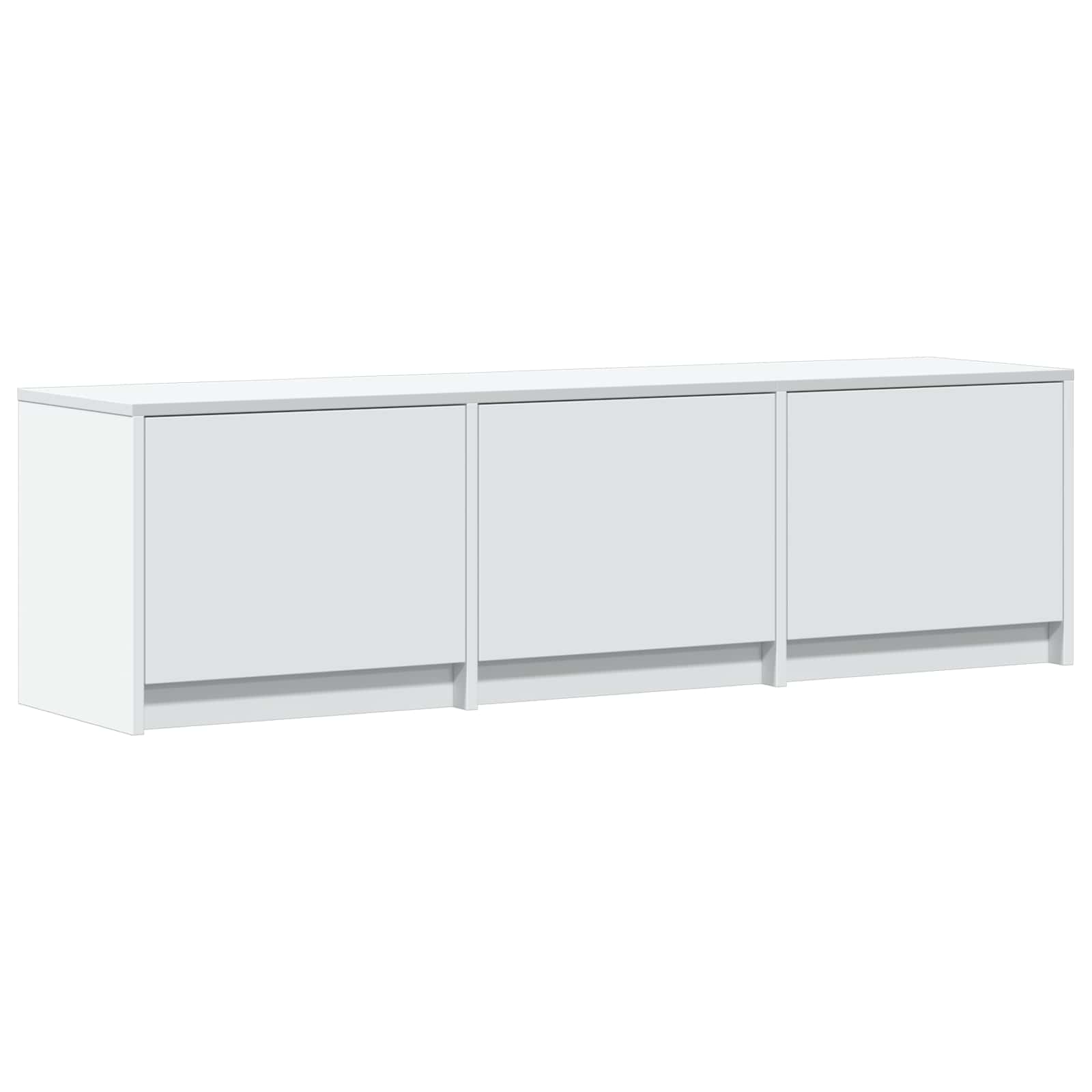 TV spintelė su LED Baltas 140 x 34 x 40 cm Dirbtinė mediena