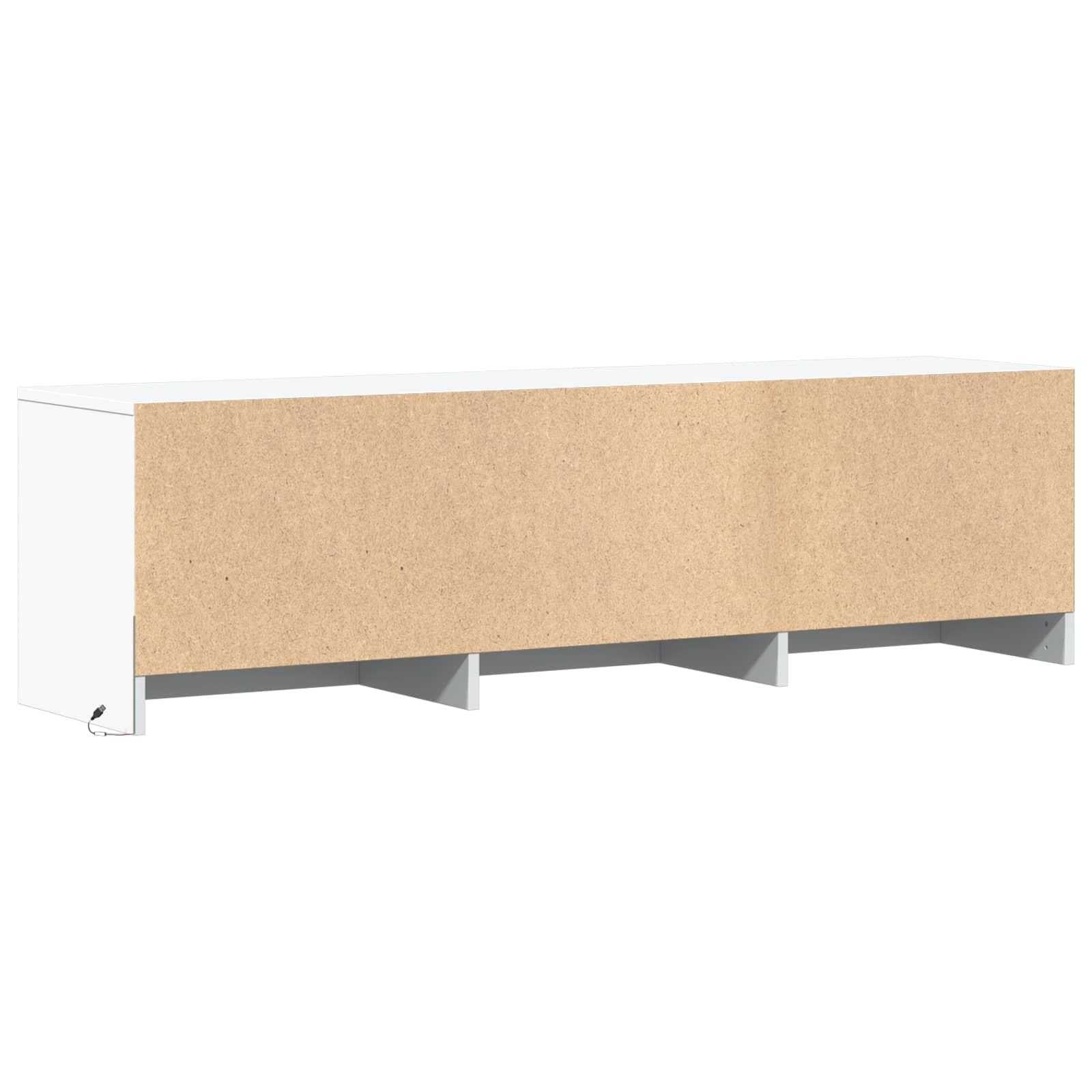 TV spintelė su LED Baltas 140 x 34 x 40 cm Dirbtinė mediena