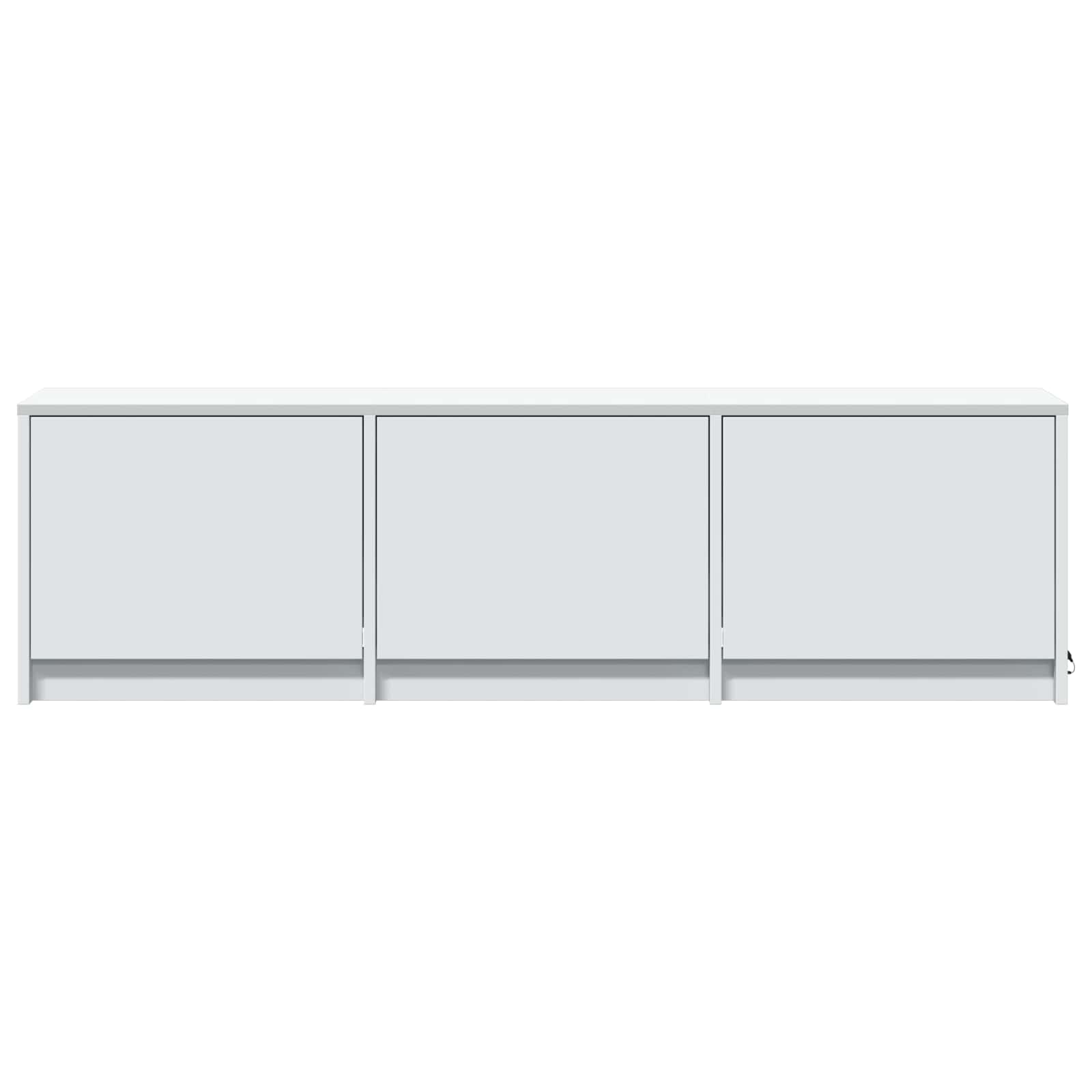 TV spintelė su LED Baltas 140 x 34 x 40 cm Dirbtinė mediena