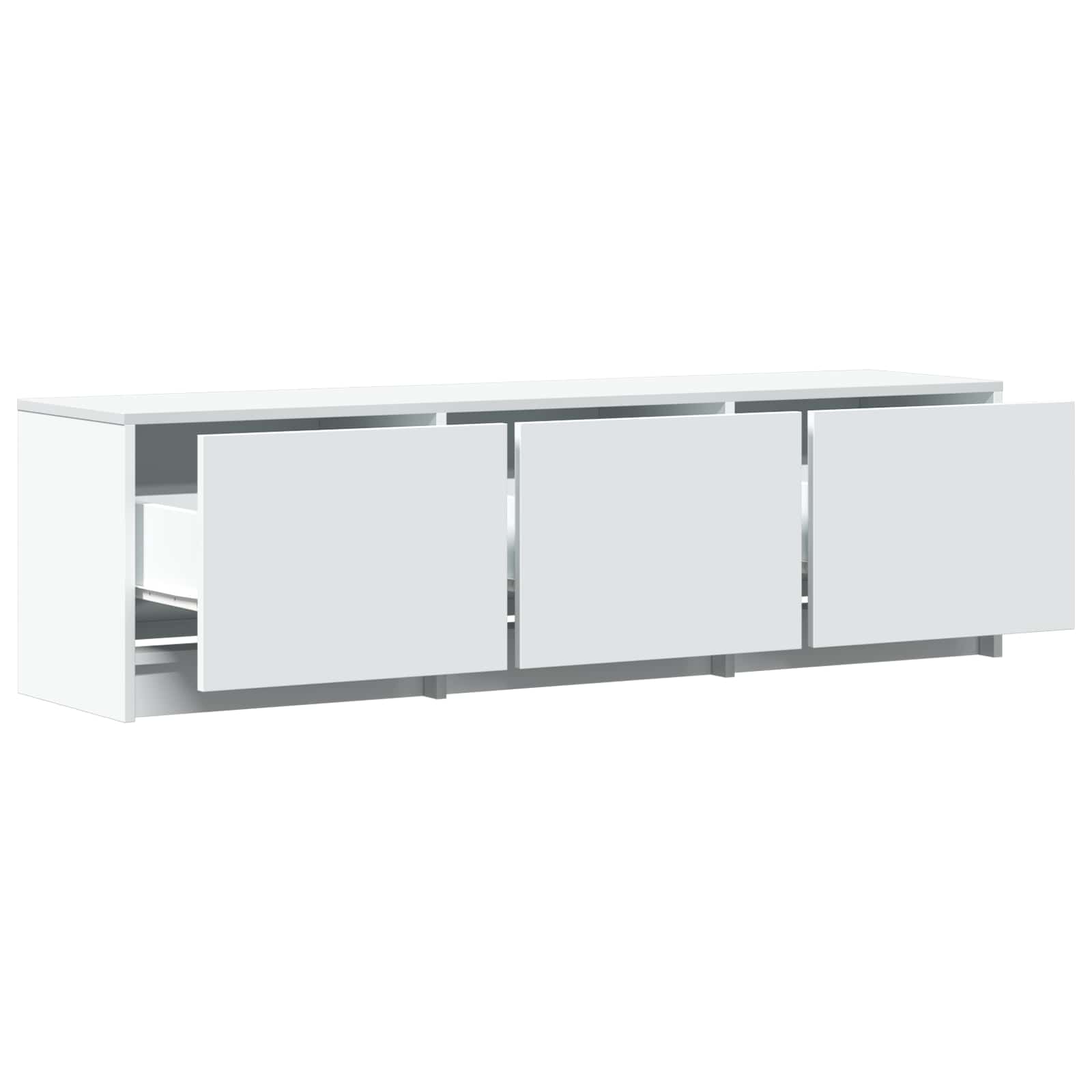 TV spintelė su LED Baltas 140 x 34 x 40 cm Dirbtinė mediena