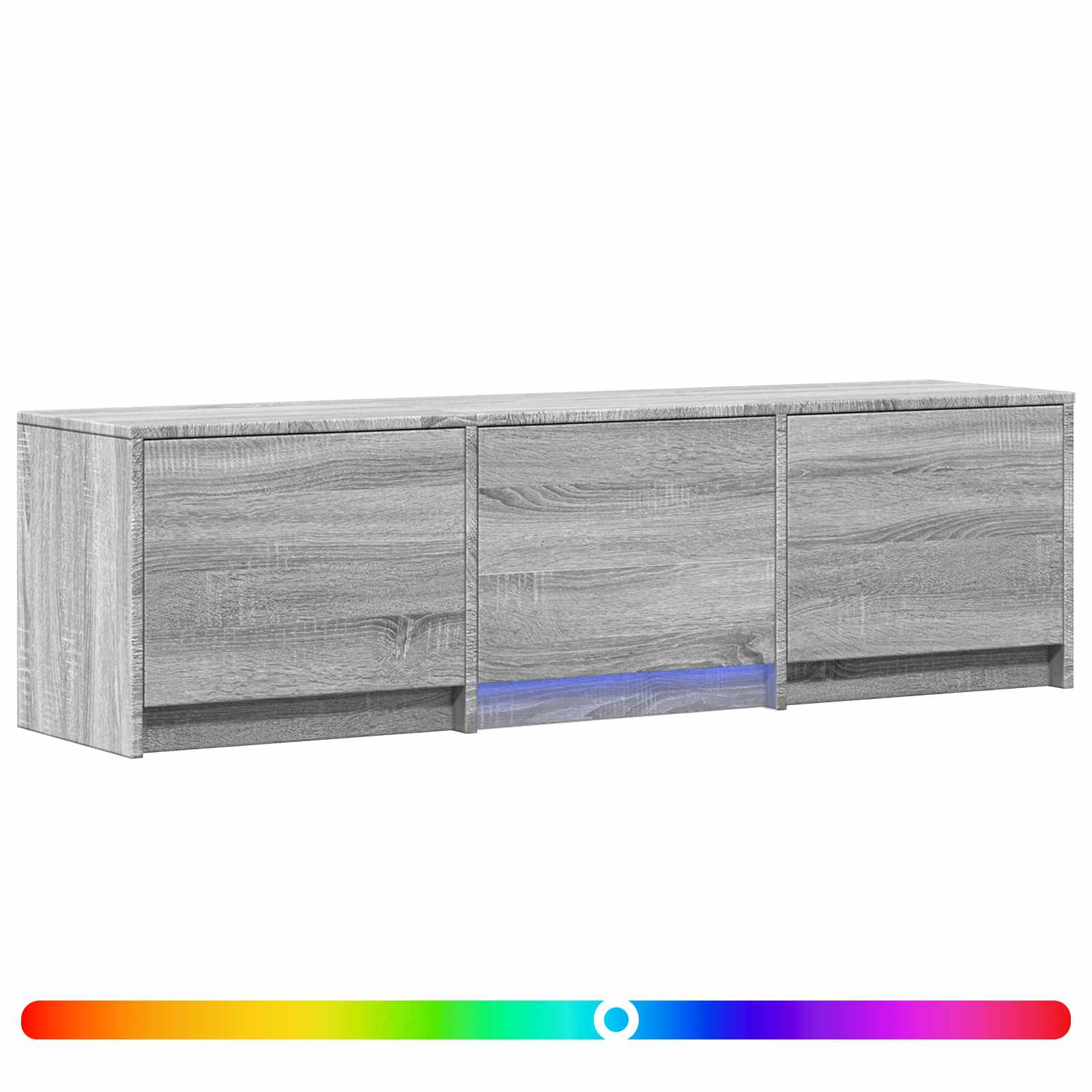 TV spintelė su LED su LED Pilka Sonoma 140 x 34 x 40 cm