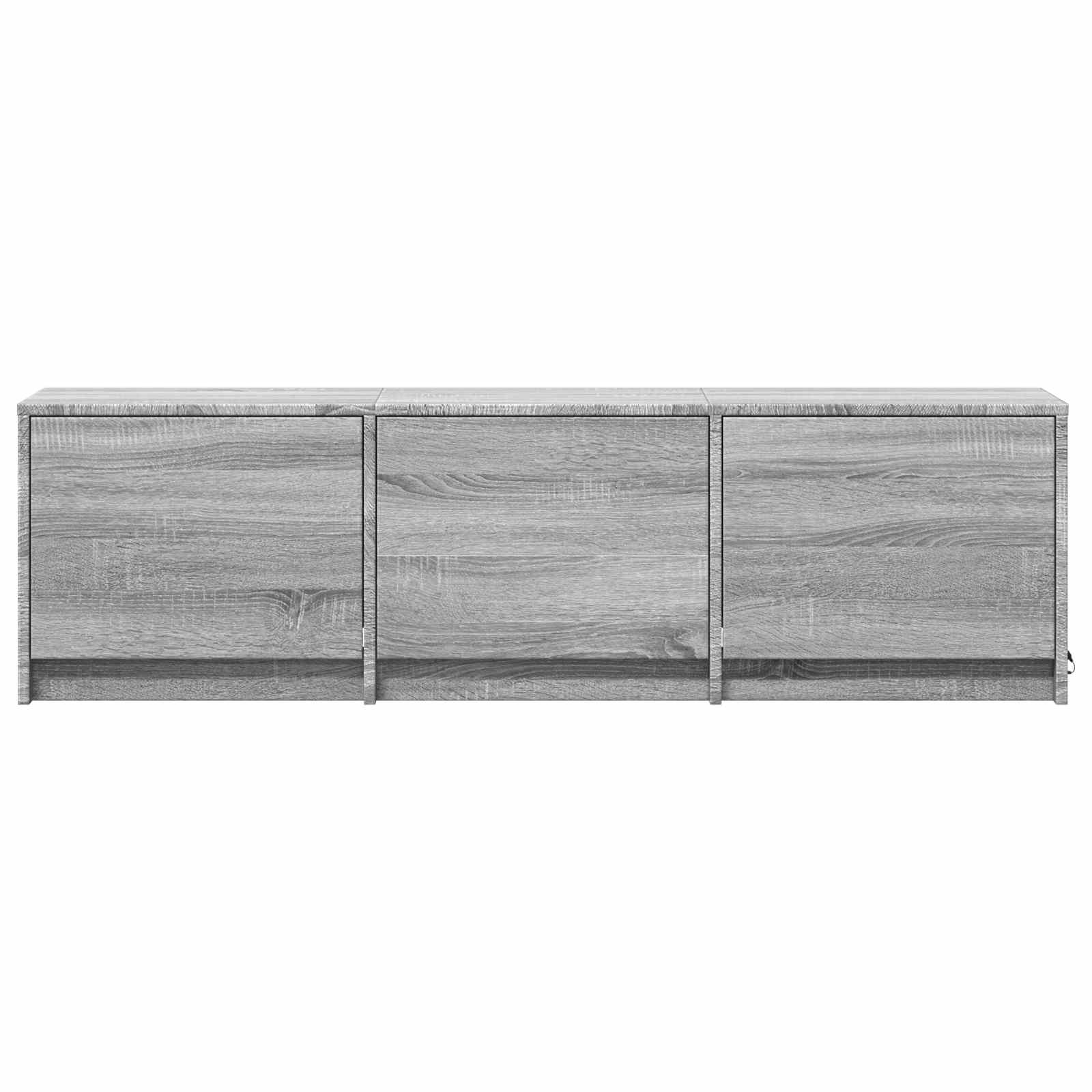 TV spintelė su LED su LED Pilka Sonoma 140 x 34 x 40 cm