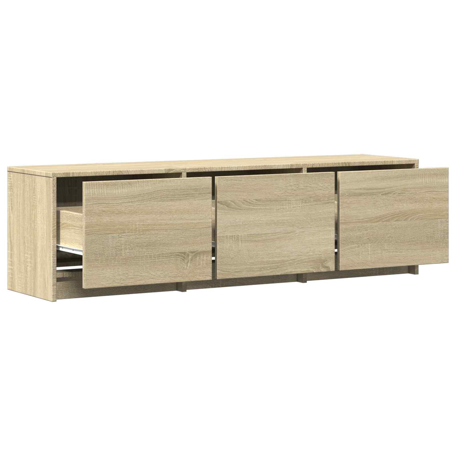 TV spintelė su LED su LED Sonoma ąžuolas 140 x 34 x 40 cm