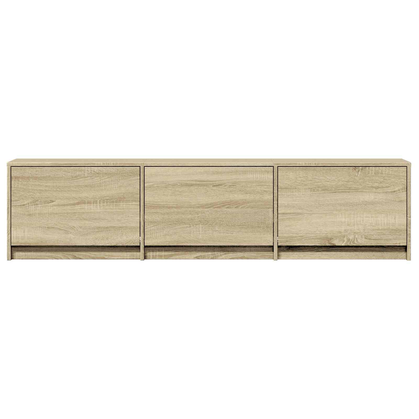 TV spintelė su LED 165 x 34 x 40 cm Sonoma ąžuolas