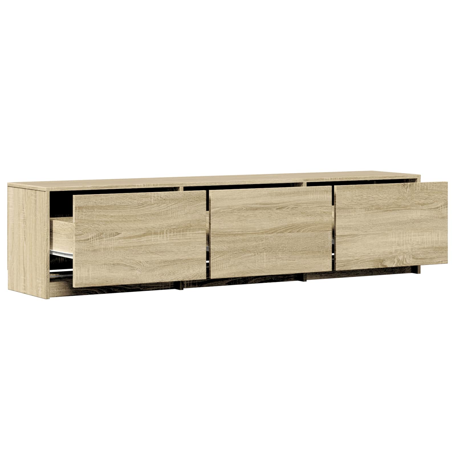 TV spintelė su LED 165 x 34 x 40 cm Sonoma ąžuolas