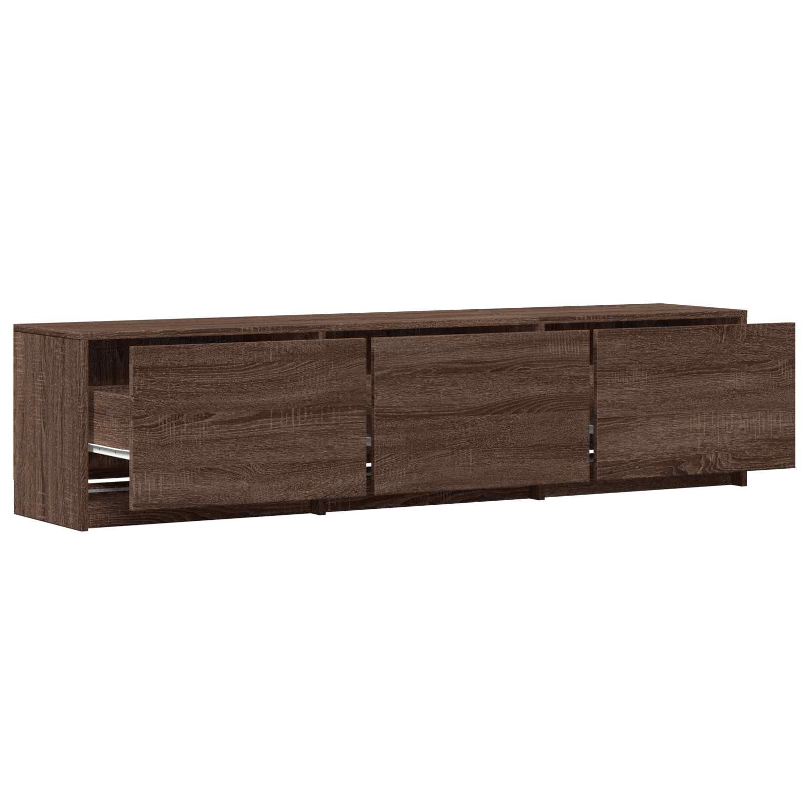 TV spintelė su LED 165 x 34 x 40 cm Rudas ąžuolas