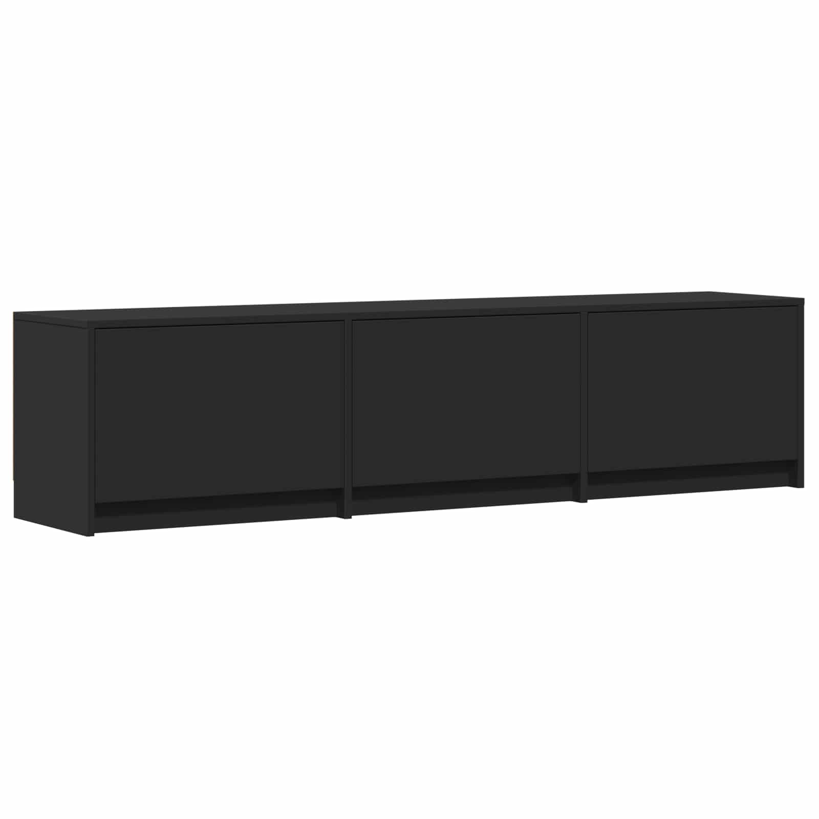 TV spintelė su LED 165 x 34 x 40 cm Juodas Dirbtinė mediena