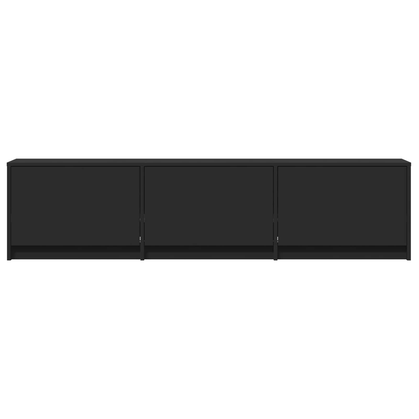 TV spintelė su LED 165 x 34 x 40 cm Juodas Dirbtinė mediena