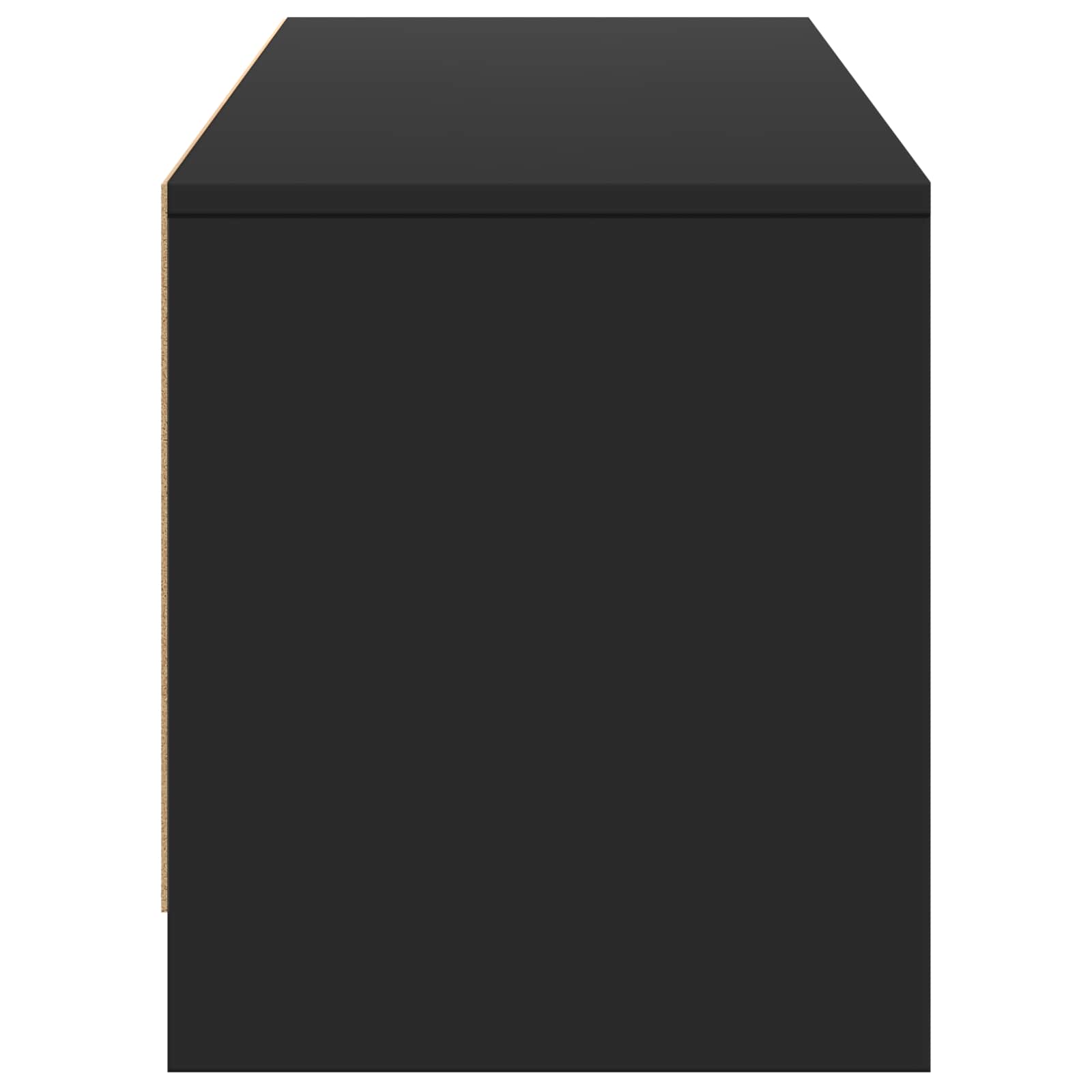 TV spintelė su LED 165 x 34 x 40 cm Juodas Dirbtinė mediena