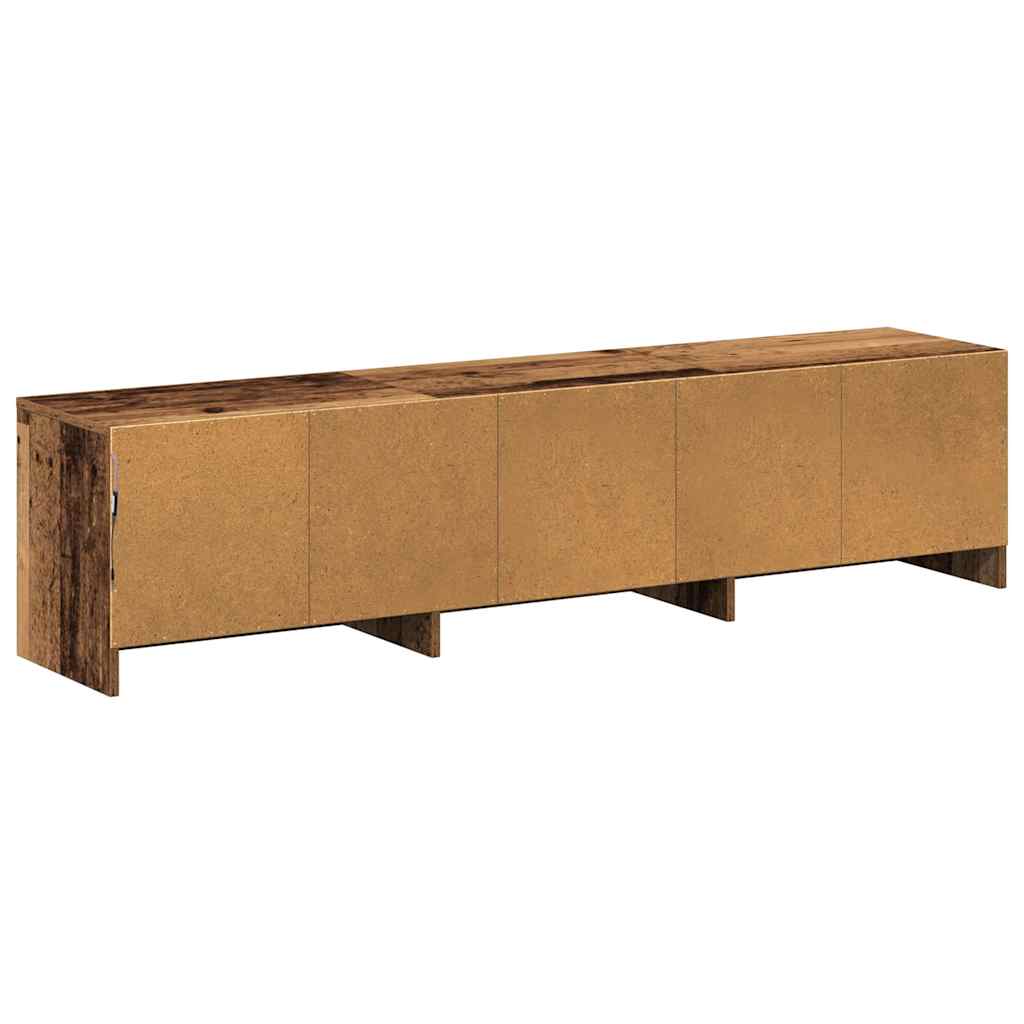TV spinta su LED su stalčių Senovinis medis 162 x 34 x 40 cm