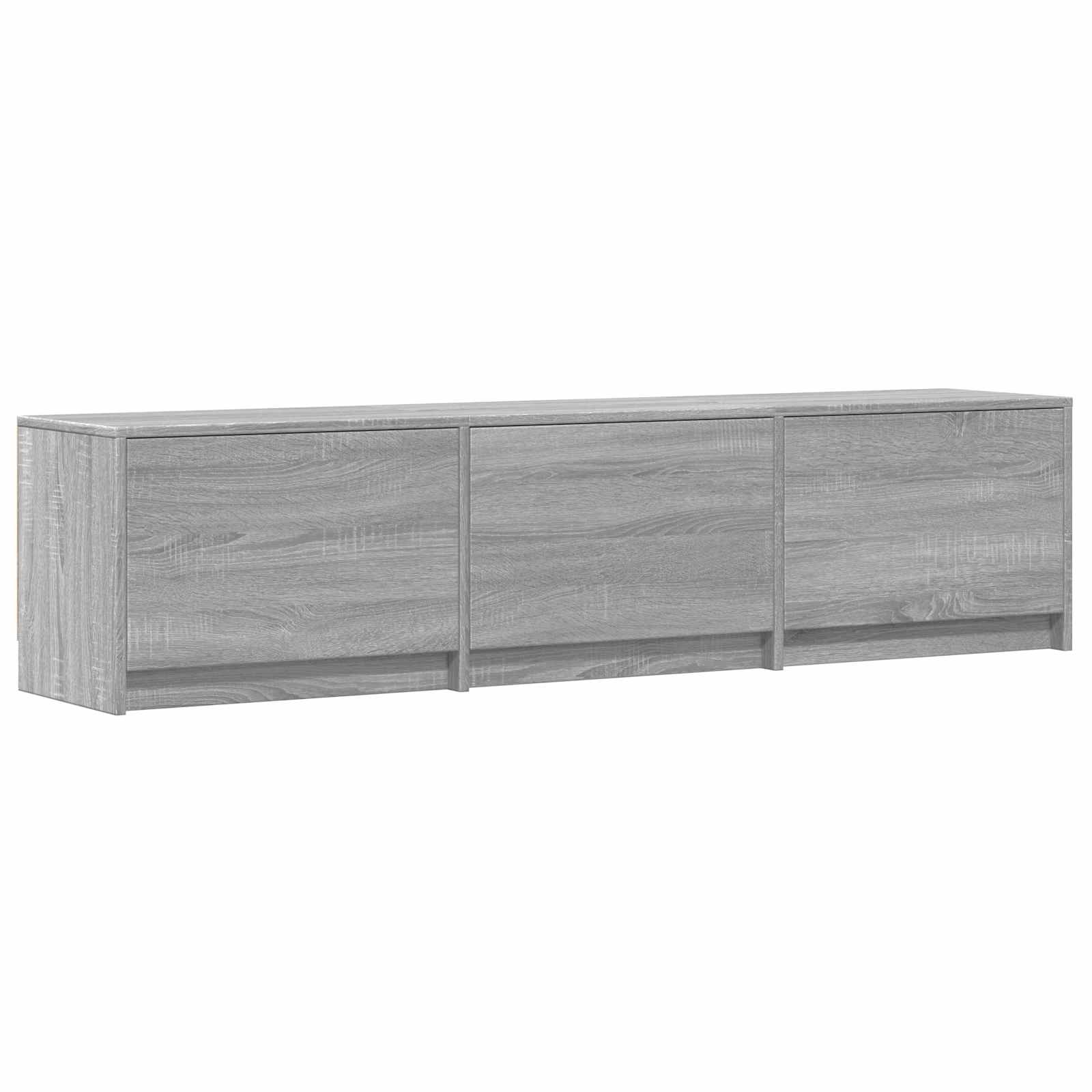 TV spintelė su LED 165x34x40 cm Pilka Sonoma Dirbtinė mediena