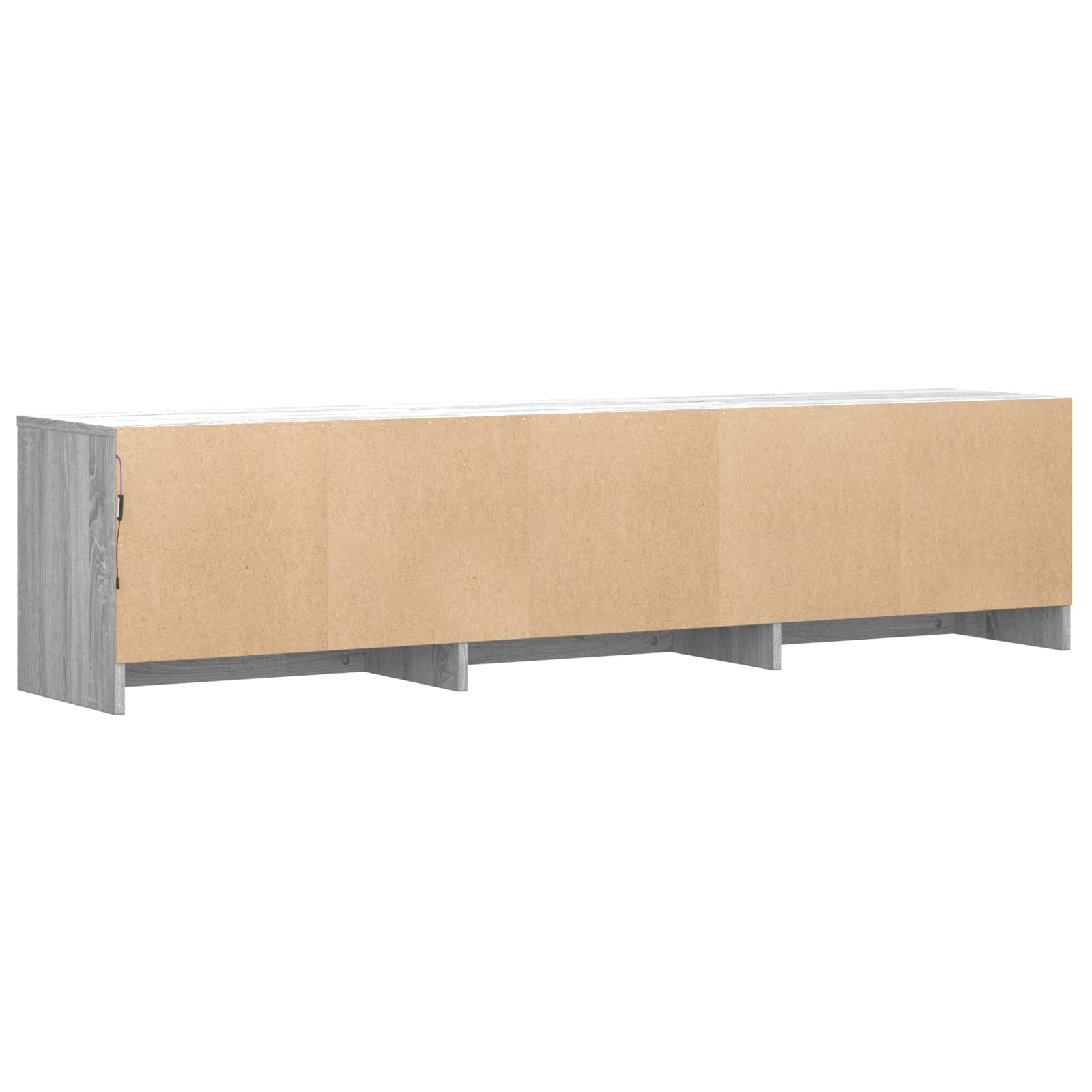 TV spintelė su LED 165x34x40 cm Pilka Sonoma Dirbtinė mediena