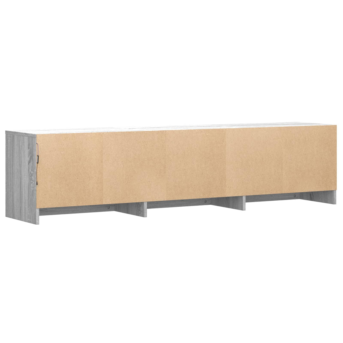 TV spintelė su LED 165x34x40 cm Pilka Sonoma Dirbtinė mediena
