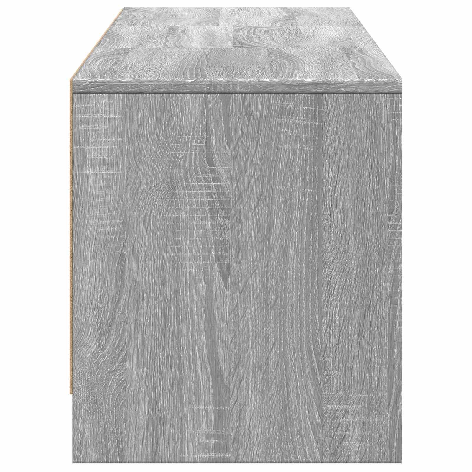 TV spintelė su LED su LED Pilka Sonoma 165 x 34 x 40 cm