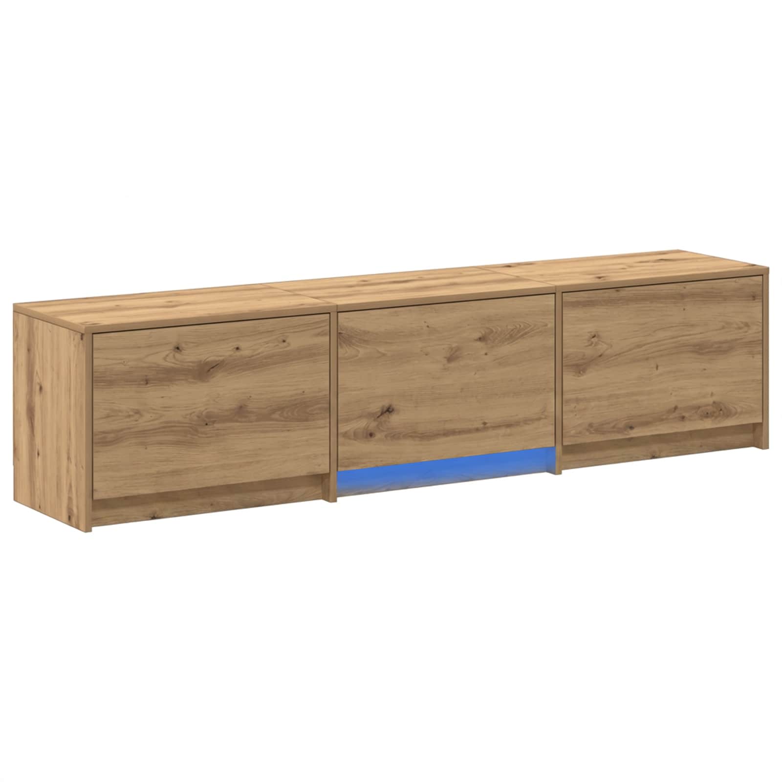 TV spinta su LED su stalčių Meistrų ąžuolas 162 x 34 x 40 cm
