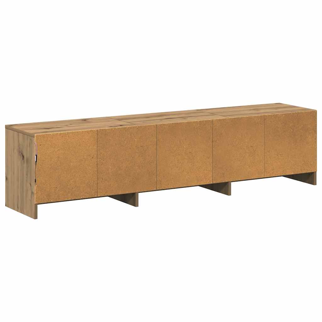 TV spinta su LED su stalčių Meistrų ąžuolas 162 x 34 x 40 cm