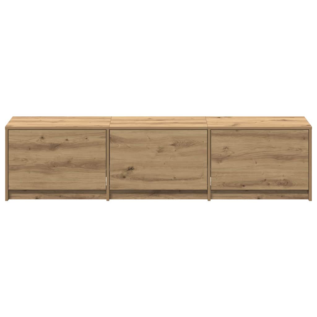 TV spinta su LED su stalčių Meistrų ąžuolas 162 x 34 x 40 cm