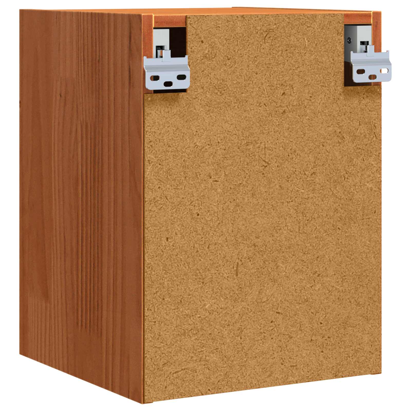 Sieninė spintelė su saugykla 2 pcs Vaško ruda 30 x 30 x 40 cm