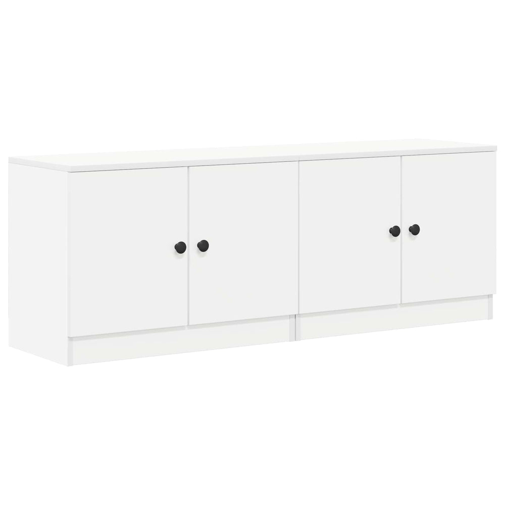 Lovos spintelė 2 pcs Balta 66 x 35 x 48 cm Dirbtinė mediena