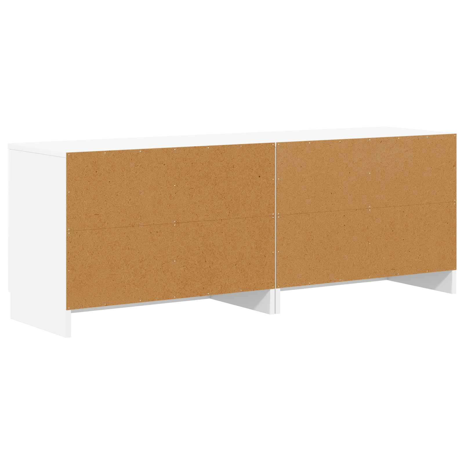 Lovos spintelė 2 pcs Balta 66 x 35 x 48 cm Dirbtinė mediena
