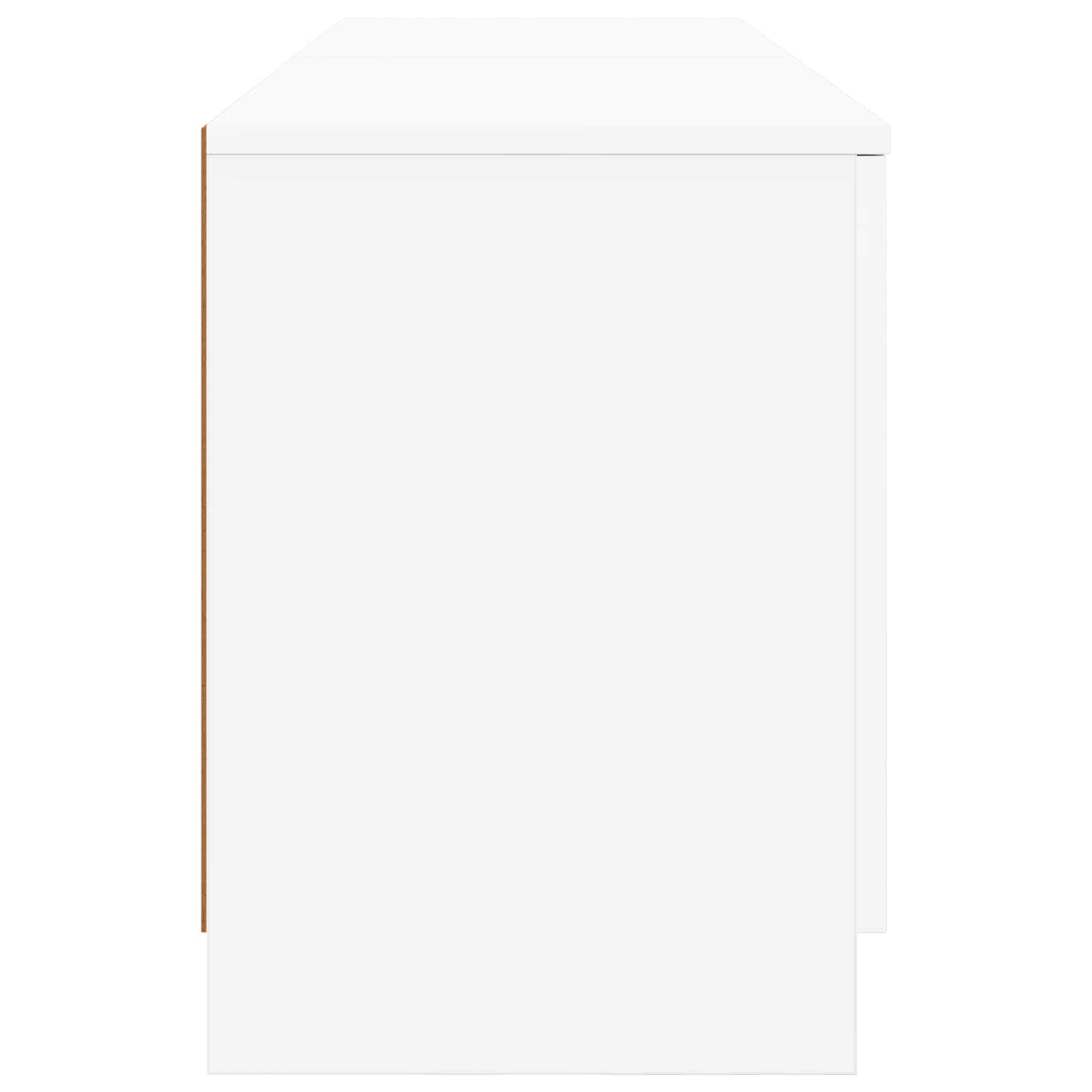 Lovos spintelė 2 pcs Balta 66 x 35 x 48 cm Dirbtinė mediena