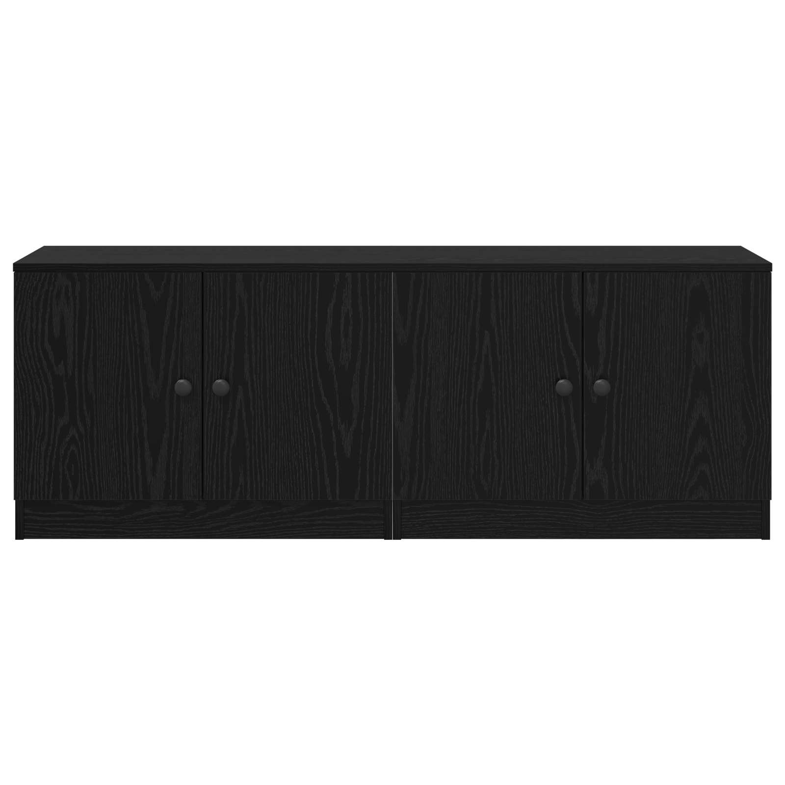 Lovos spintelė su saugykla 2 pcs Juodas Ąžuolas 66 x 35 x 48 cm
