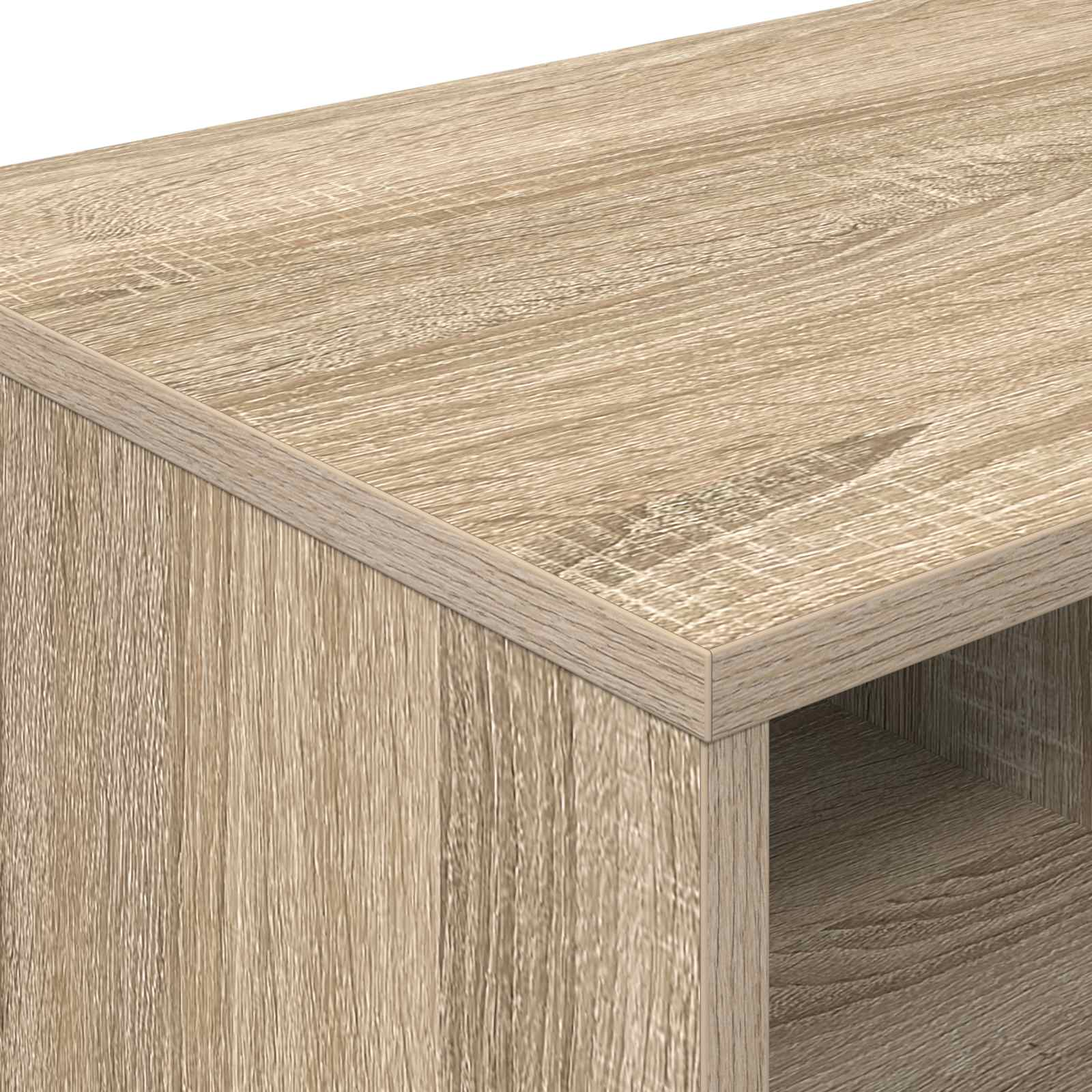 Lovos spintelė su saugykla 2 pcs Sonoma ąžuolas 66 x 35 x 48 cm