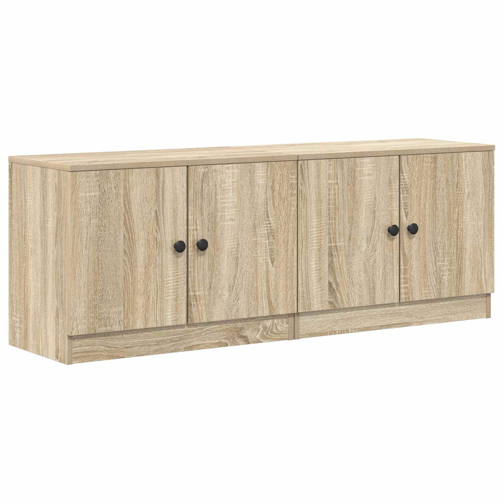 Lovos spintelė su saugykla 2 pcs Sonoma ąžuolas 66 x 35 x 48 cm